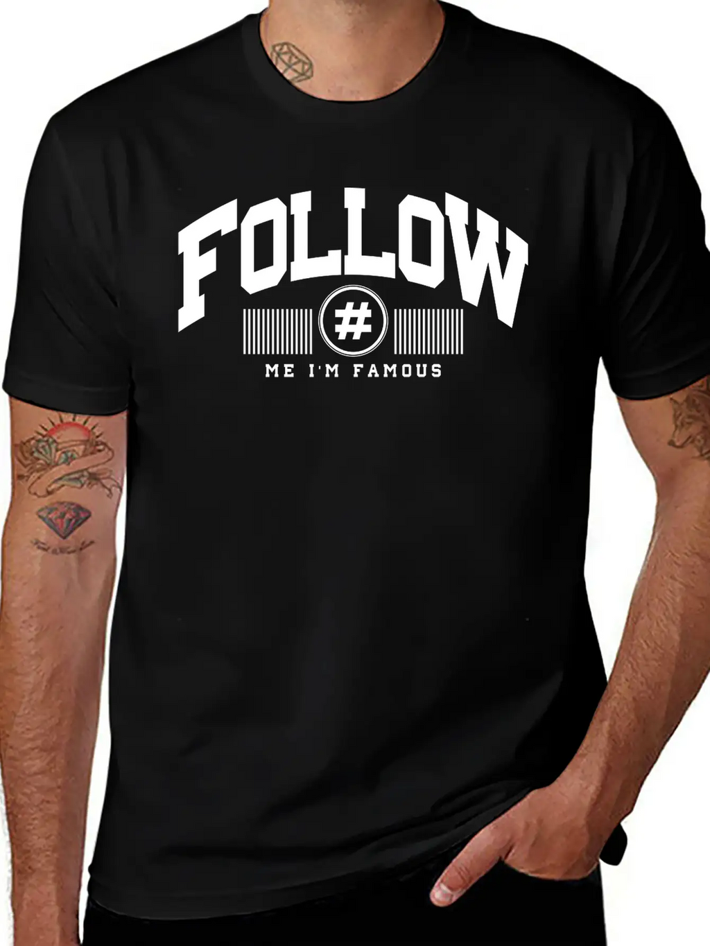 Follow Me Unisex Casual T-Shirt – Clean Design For Daily Comfort