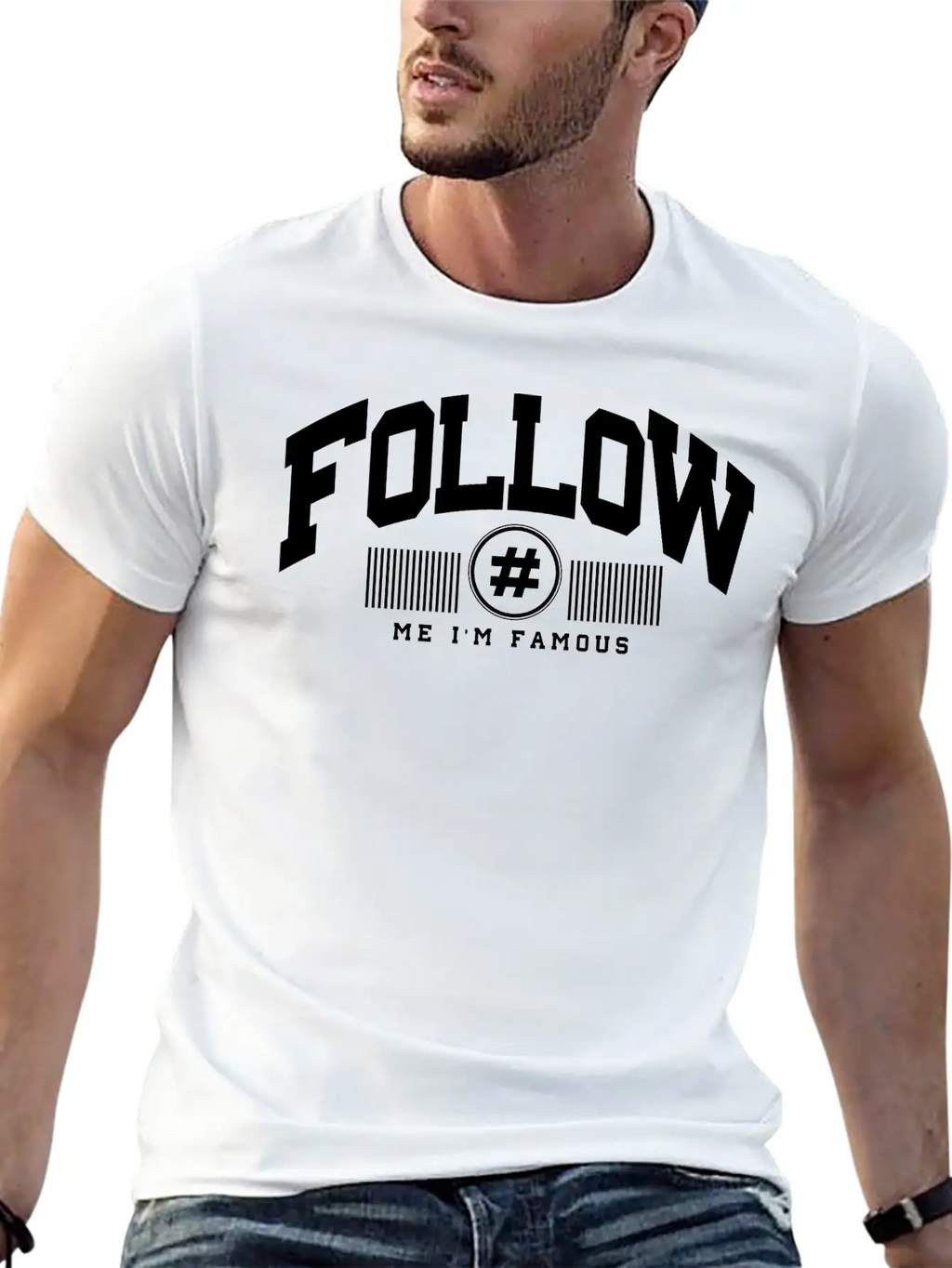 Follow Me Unisex Casual T-Shirt – Clean Design For Daily Comfort