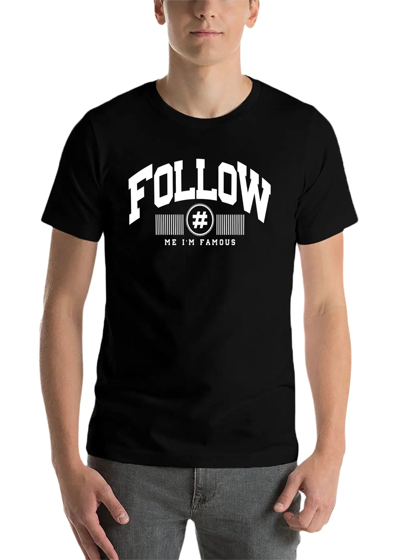 Follow Me Unisex Casual T-Shirt – Clean Design For Daily Comfort