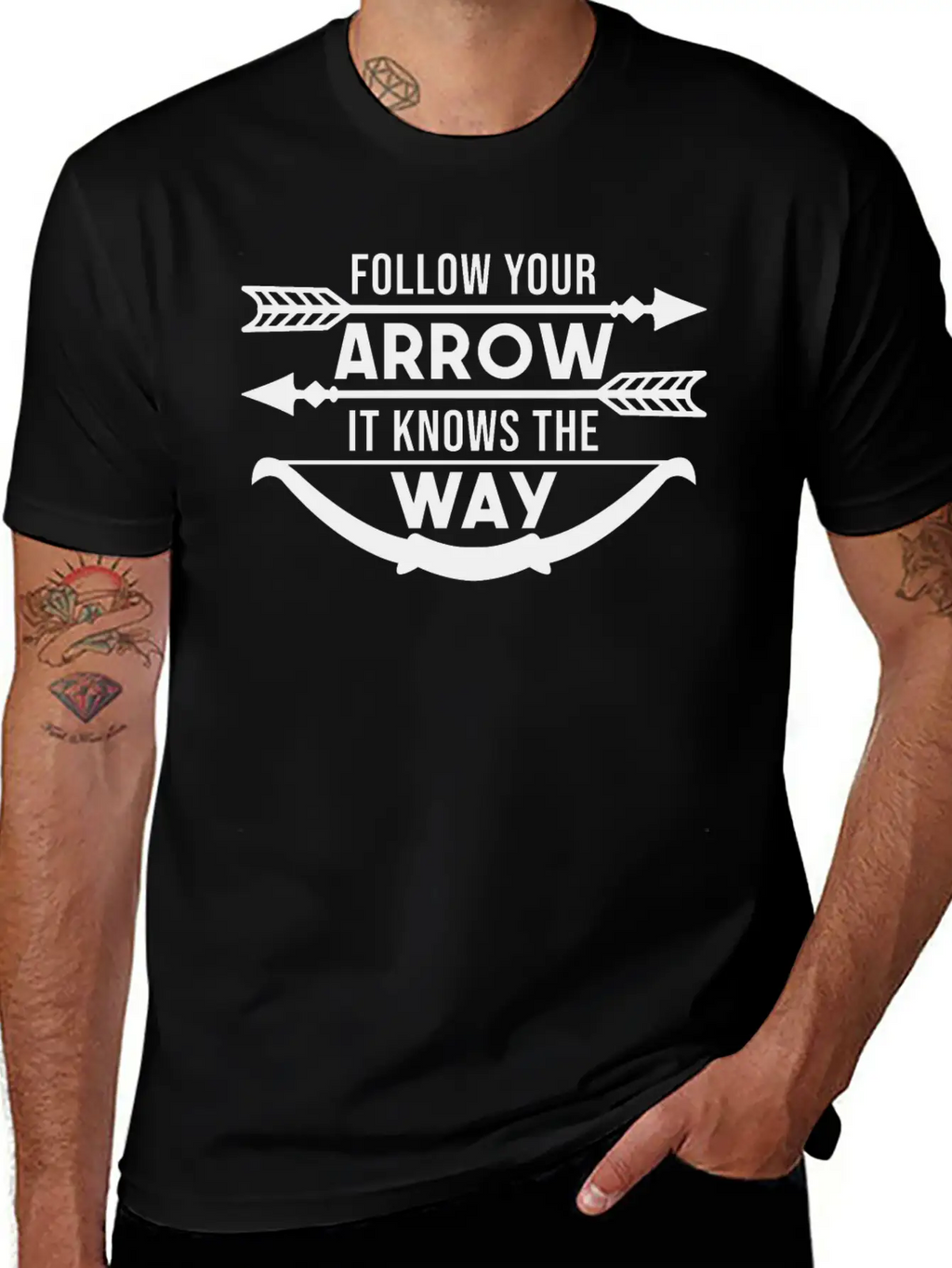 Follow Your Arrow It Knows The Way Breathable Graphic T-Shirt – Perfect For Casual Days