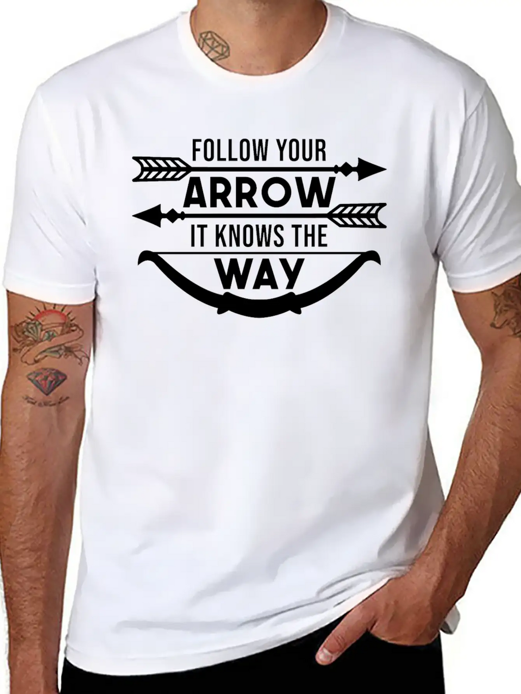 Follow Your Arrow It Knows The Way Breathable Graphic T-Shirt – Perfect For Casual Days