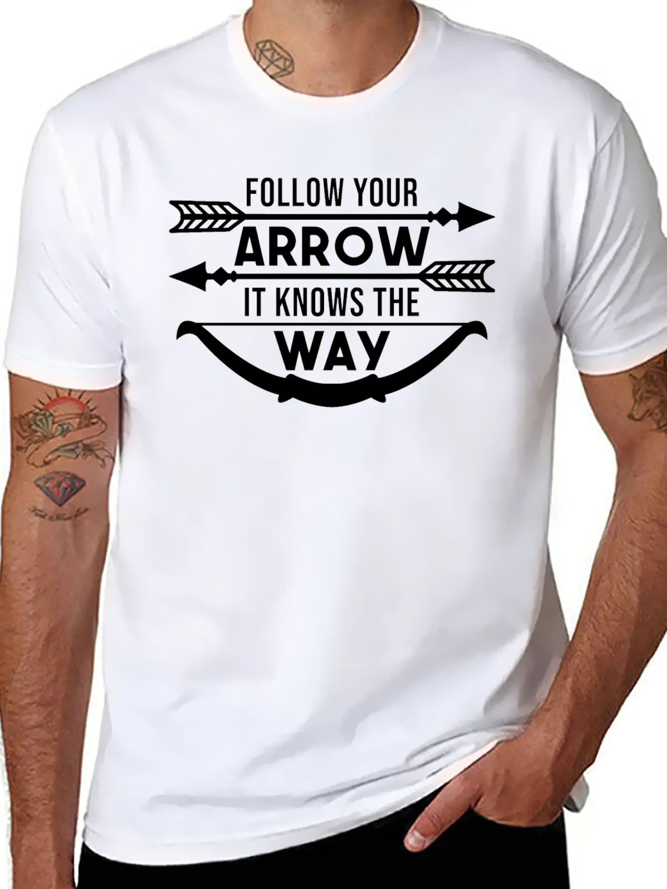Follow Your Arrow It Knows The Way Breathable Graphic T-Shirt – Perfect For Casual Days