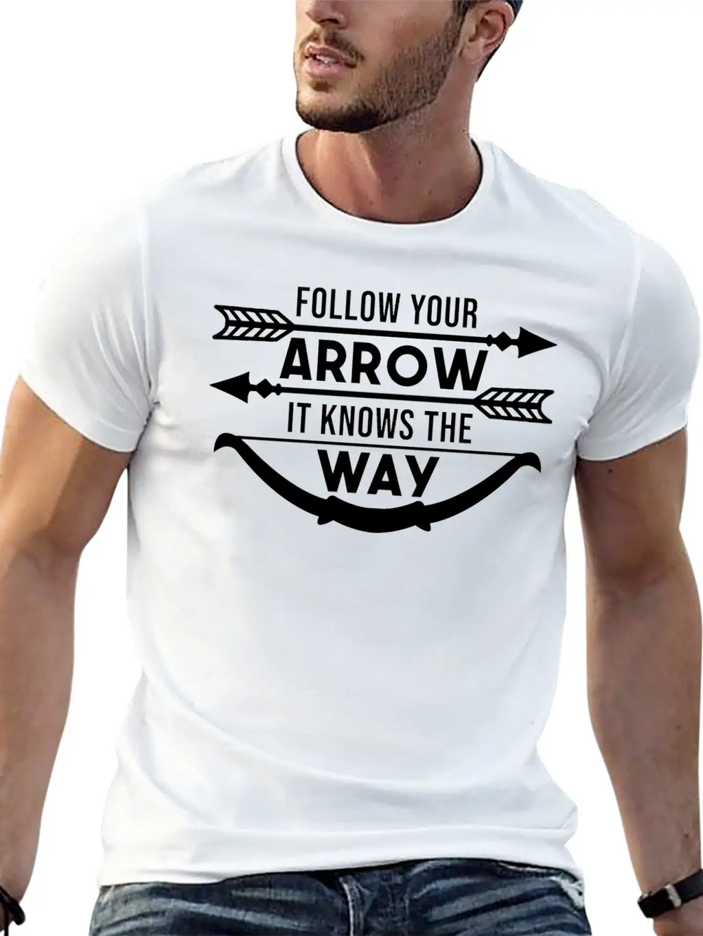 Follow Your Arrow It Knows The Way Breathable Graphic T-Shirt – Perfect For Casual Days