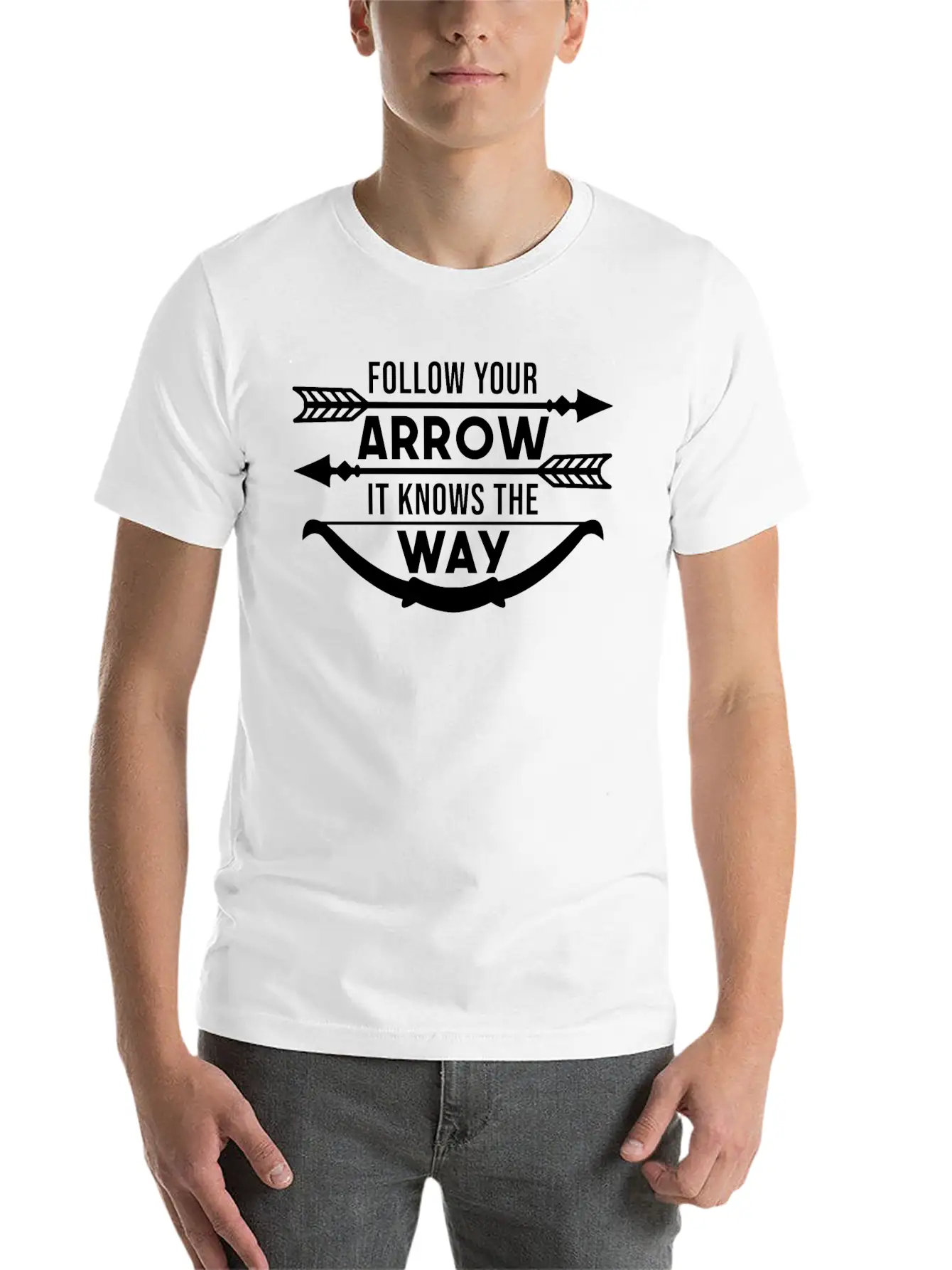 Follow Your Arrow It Knows The Way Breathable Graphic T-Shirt – Perfect For Casual Days