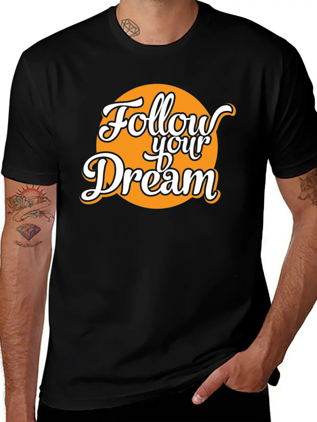 Follow Your Dreams Dream Dreamer Unisex Casual T-Shirt – Clean Design For Daily Comfort