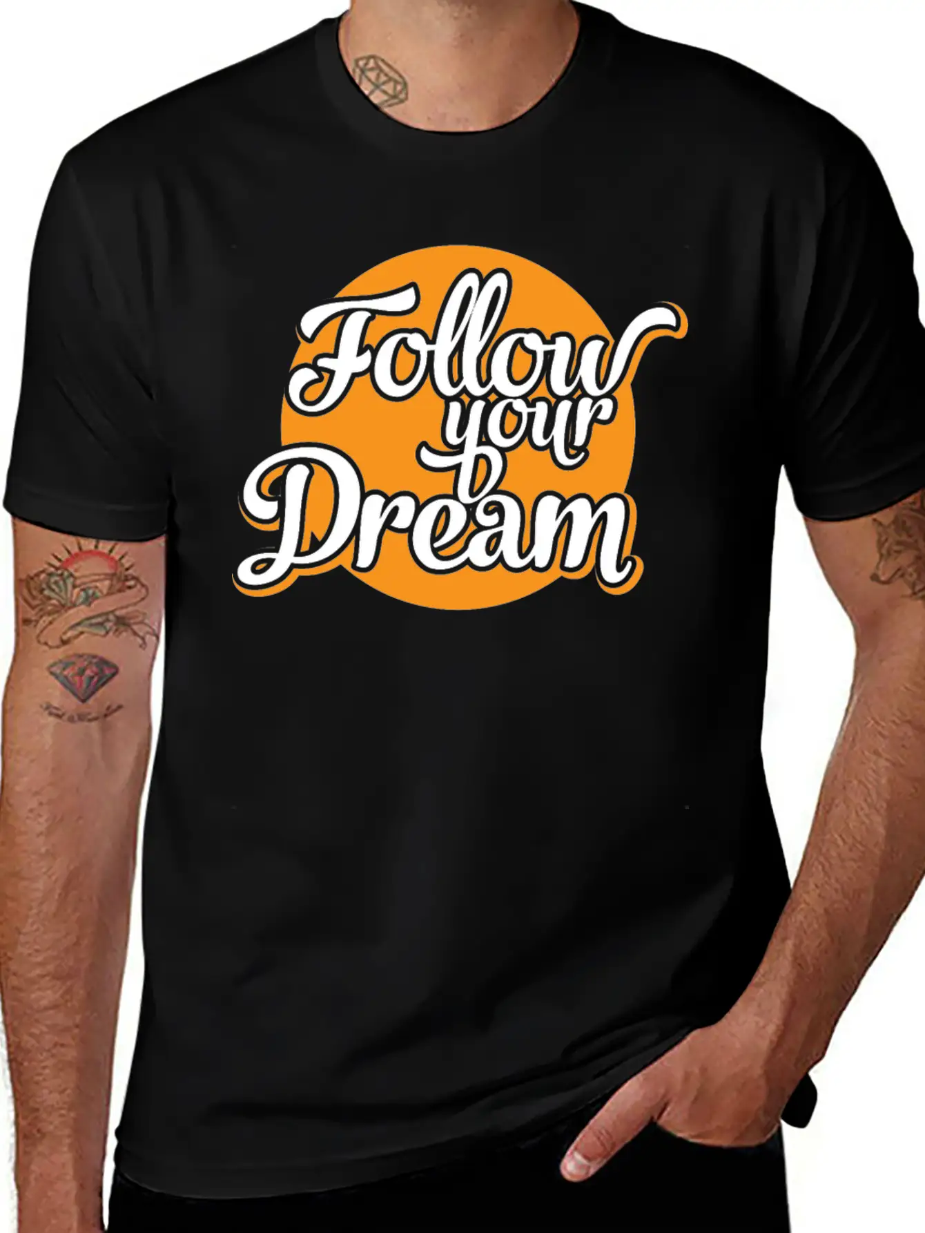 Follow Your Dreams Dream Dreamer Unisex Casual T-Shirt – Clean Design For Daily Comfort