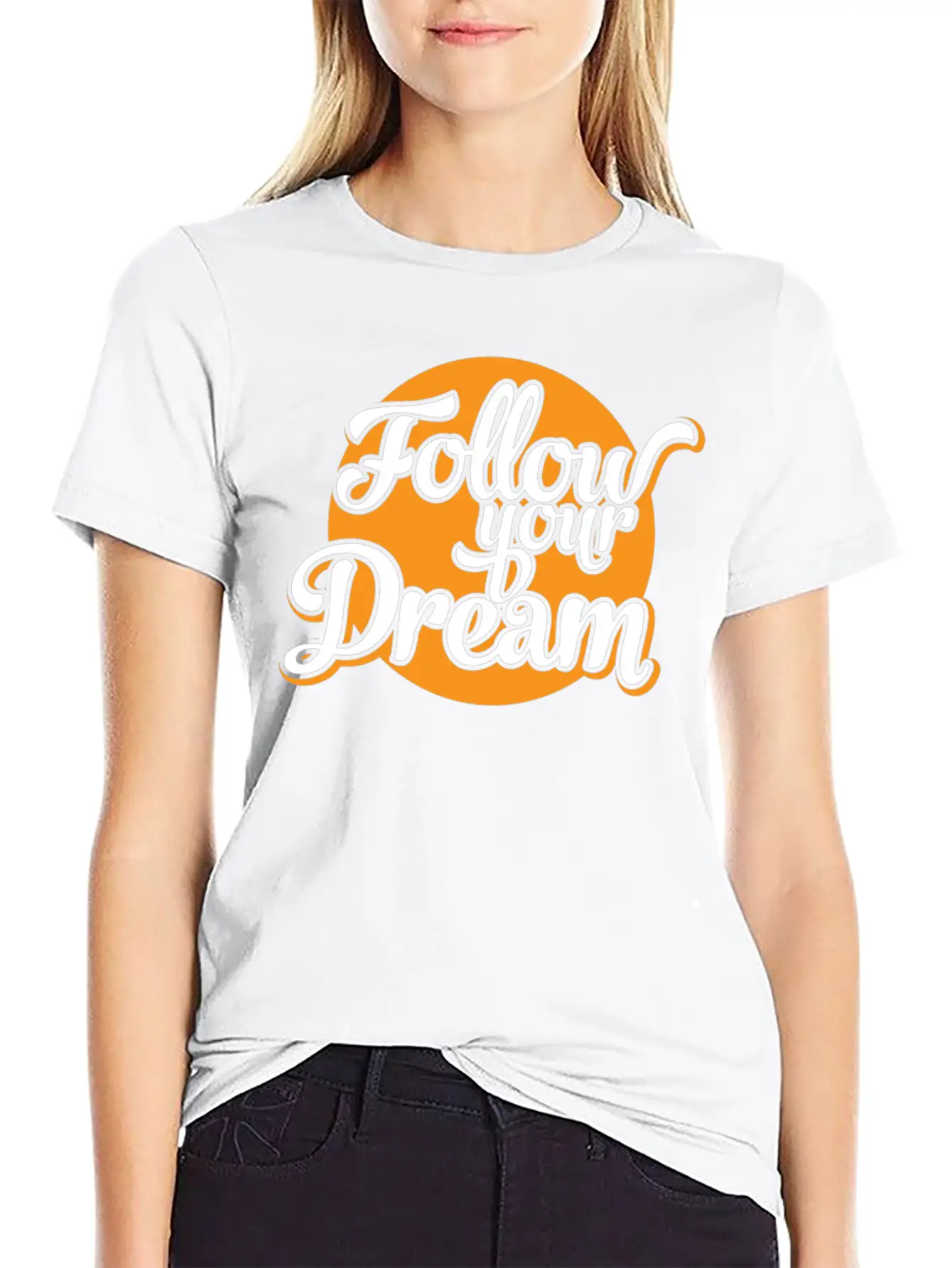 Follow Your Dreams Dream Dreamer Unisex Casual T-Shirt – Clean Design For Daily Comfort