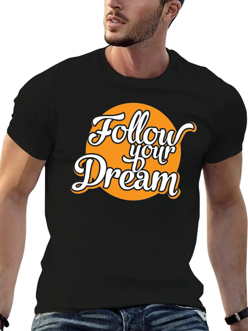 Follow Your Dreams Dream Dreamer Unisex Casual T-Shirt – Clean Design For Daily Comfort
