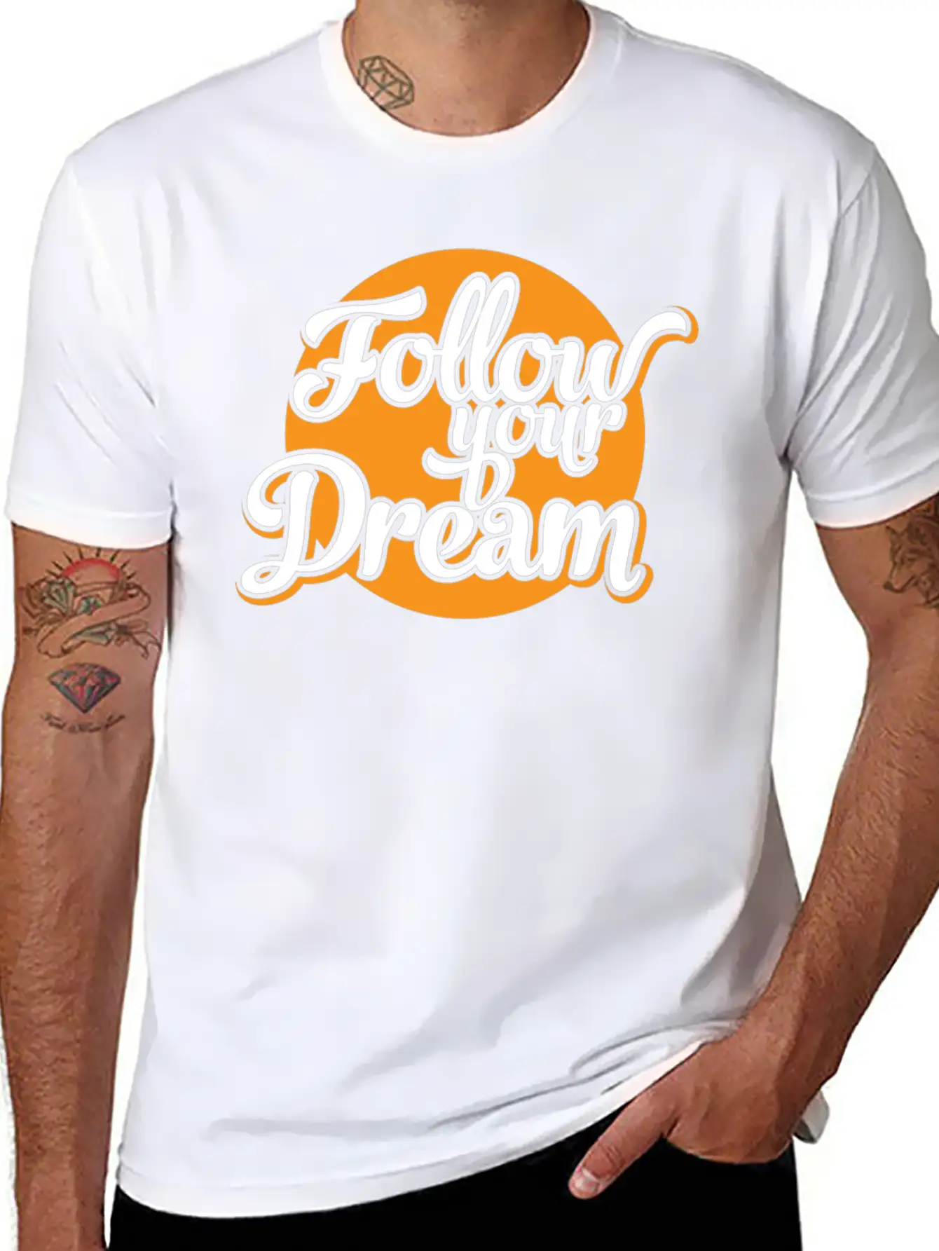 Follow Your Dreams Dream Dreamer Unisex Casual T-Shirt – Clean Design For Daily Comfort