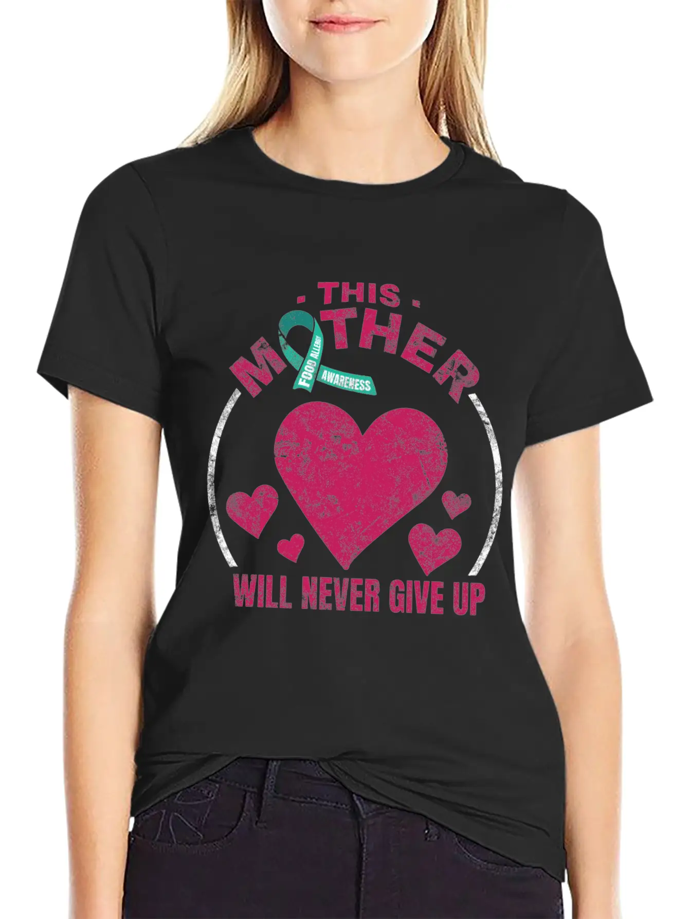 Food Allergy Awareness Design For A Food Allergy Unisex Short Sleeve Soft Cotton T-Shirt – Casual Everyday Wear