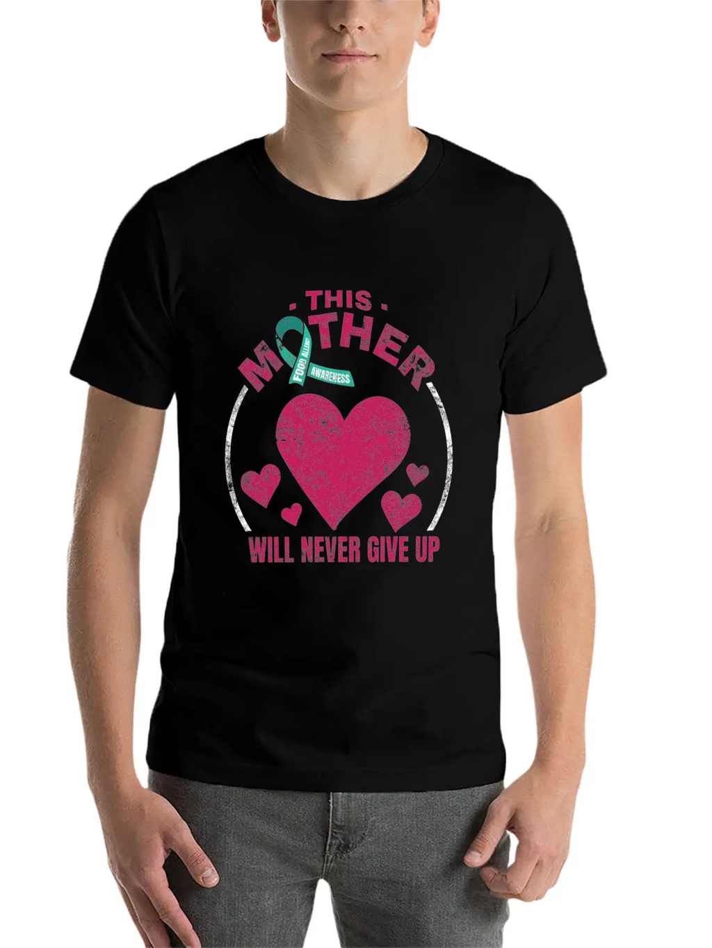 Food Allergy Awareness Design For A Food Allergy Unisex Short Sleeve Soft Cotton T-Shirt – Casual Everyday Wear