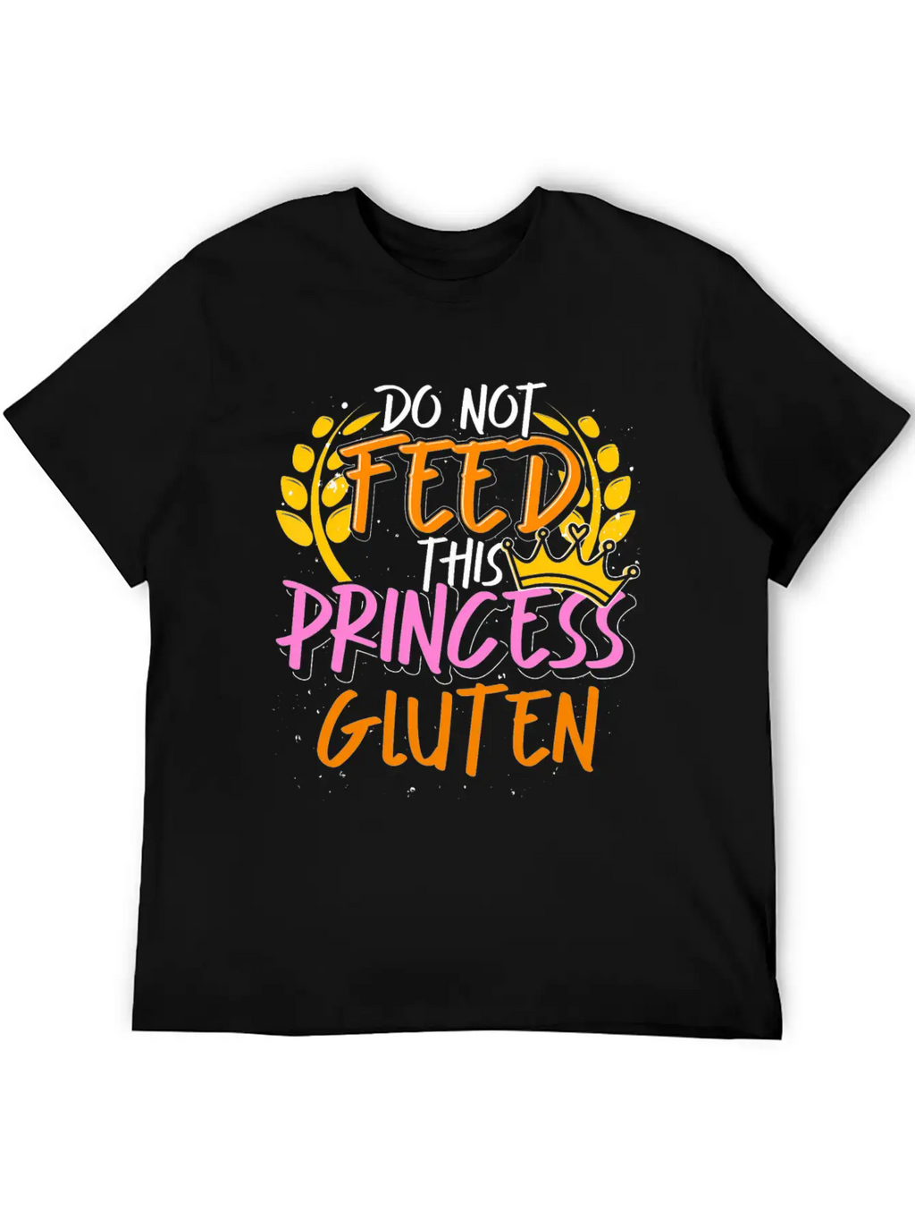 Food Allergy Gluten Intolerant Princess Funny Essential Cotton Tee For Daily Outfits – Unisex Style