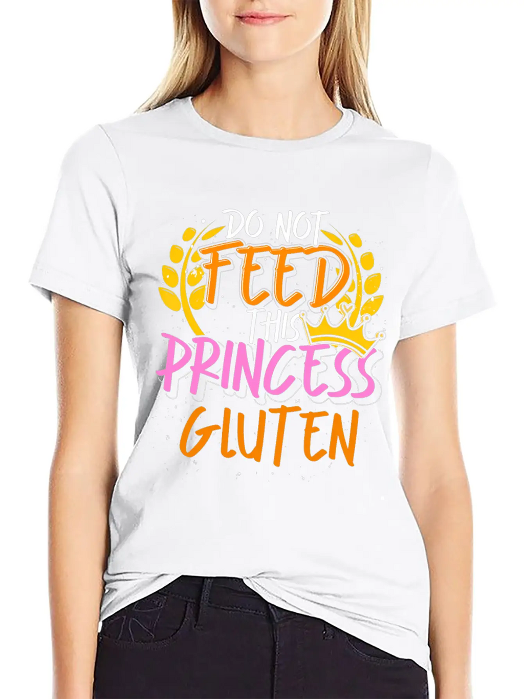 Food Allergy Gluten Intolerant Princess Funny Essential Cotton Tee For Daily Outfits – Unisex Style