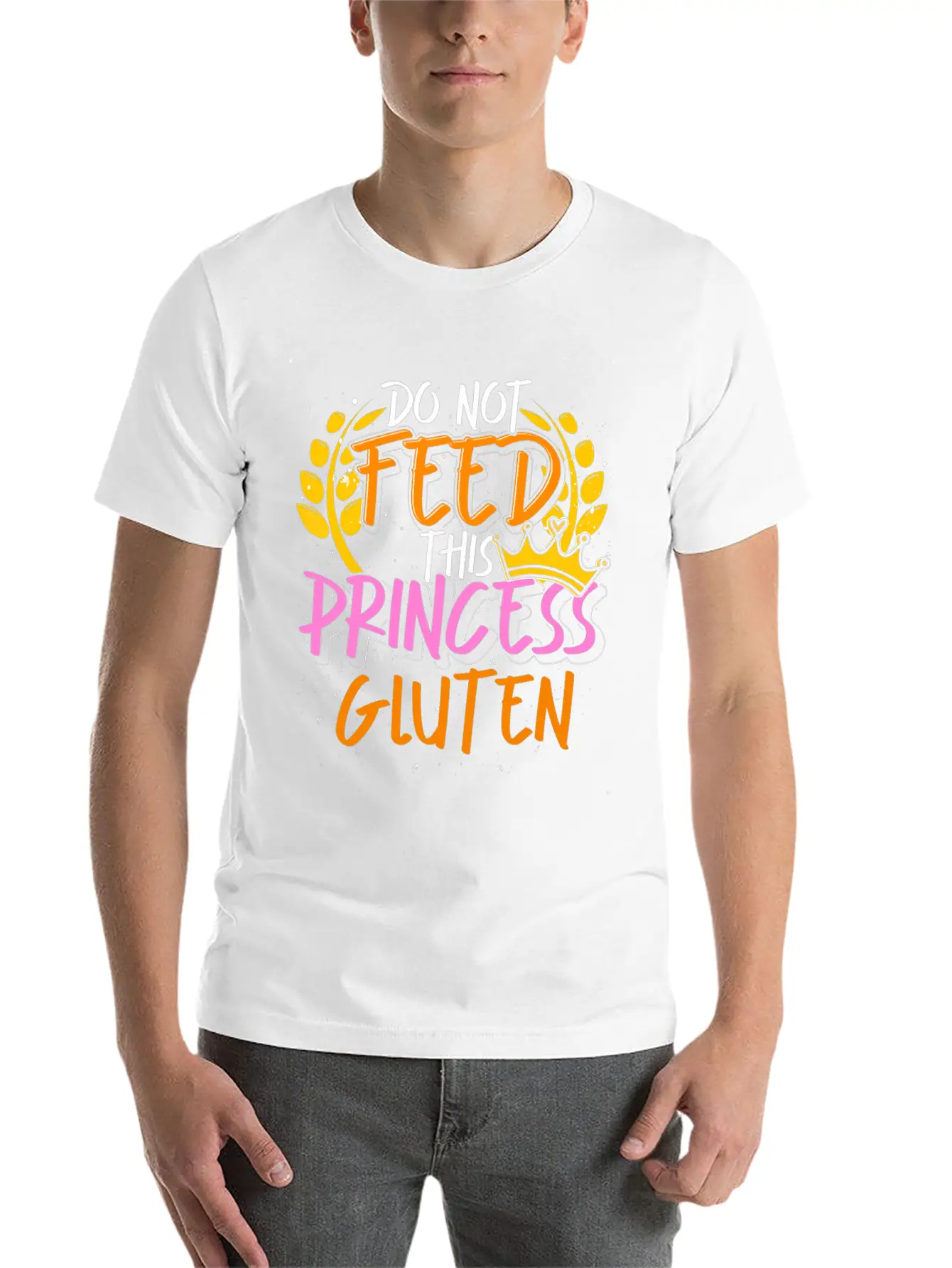 Food Allergy Gluten Intolerant Princess Funny Essential Cotton Tee For Daily Outfits – Unisex Style