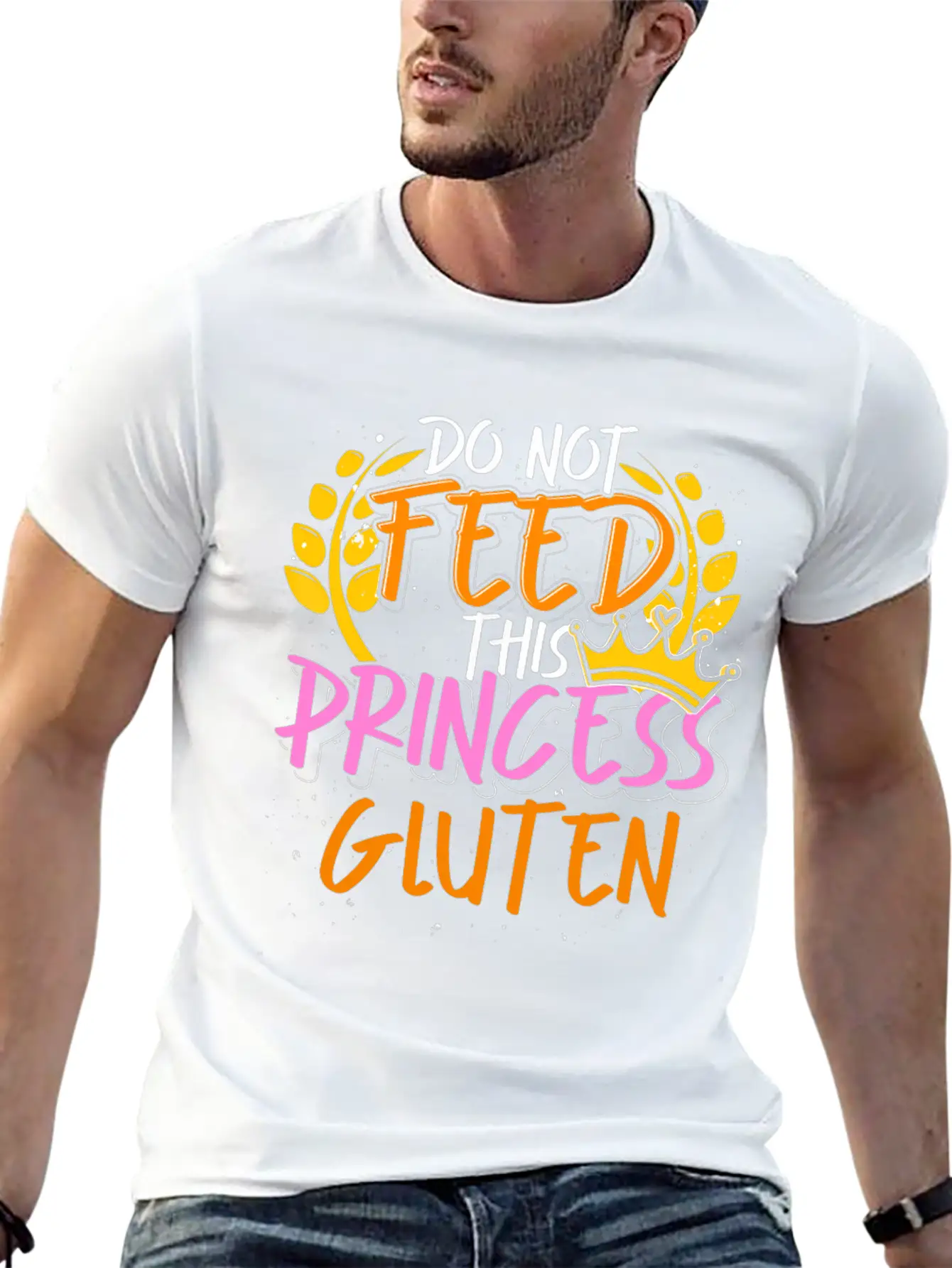 Food Allergy Gluten Intolerant Princess Funny Essential Cotton Tee For Daily Outfits – Unisex Style