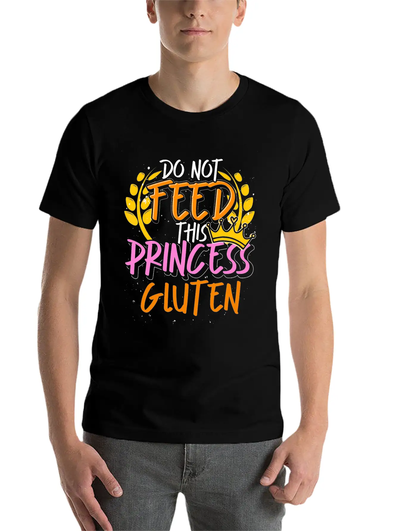 Food Allergy Gluten Intolerant Princess Funny Essential Cotton Tee For Daily Outfits – Unisex Style
