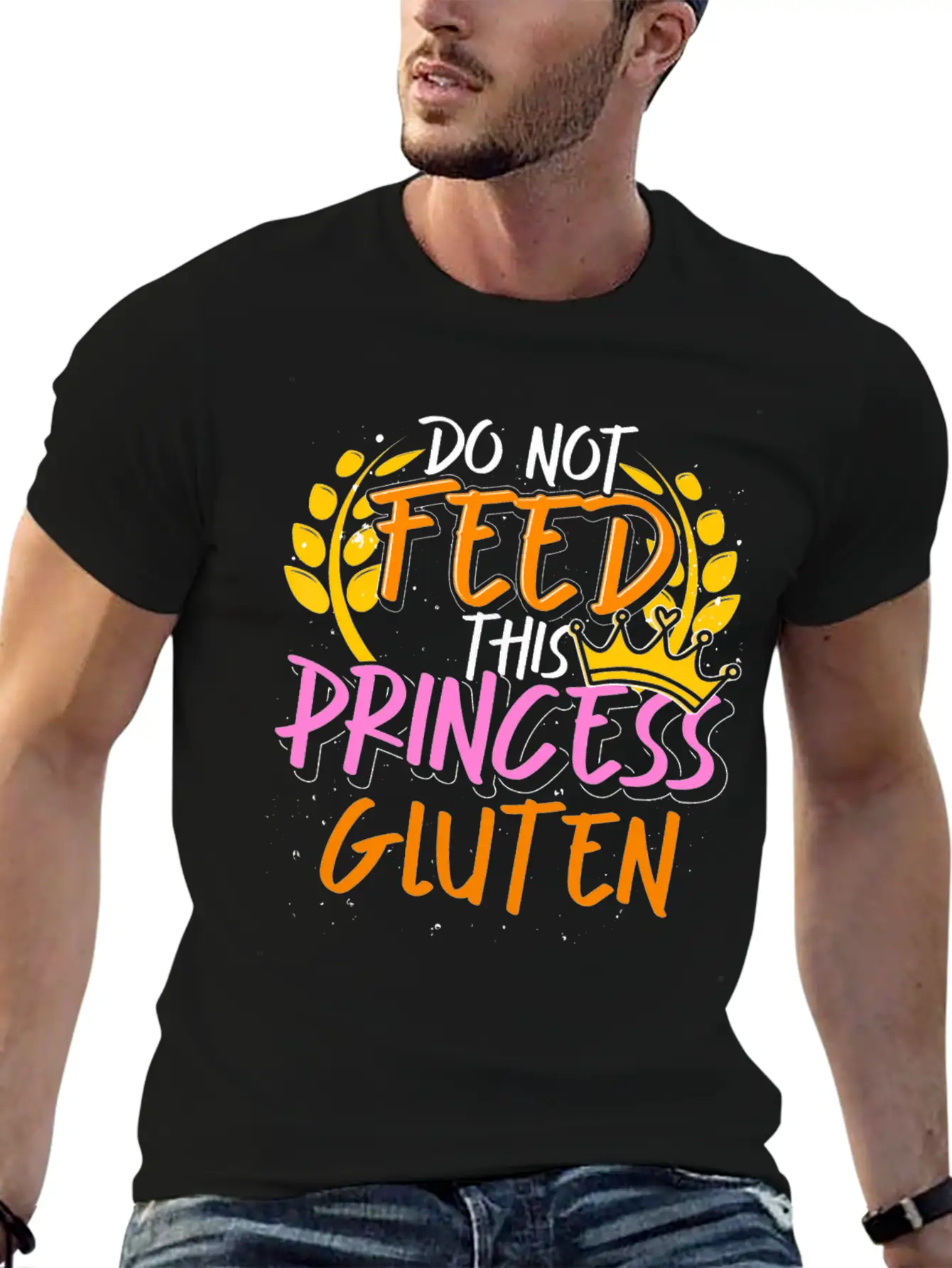 Food Allergy Gluten Intolerant Princess Funny Essential Cotton Tee For Daily Outfits – Unisex Style