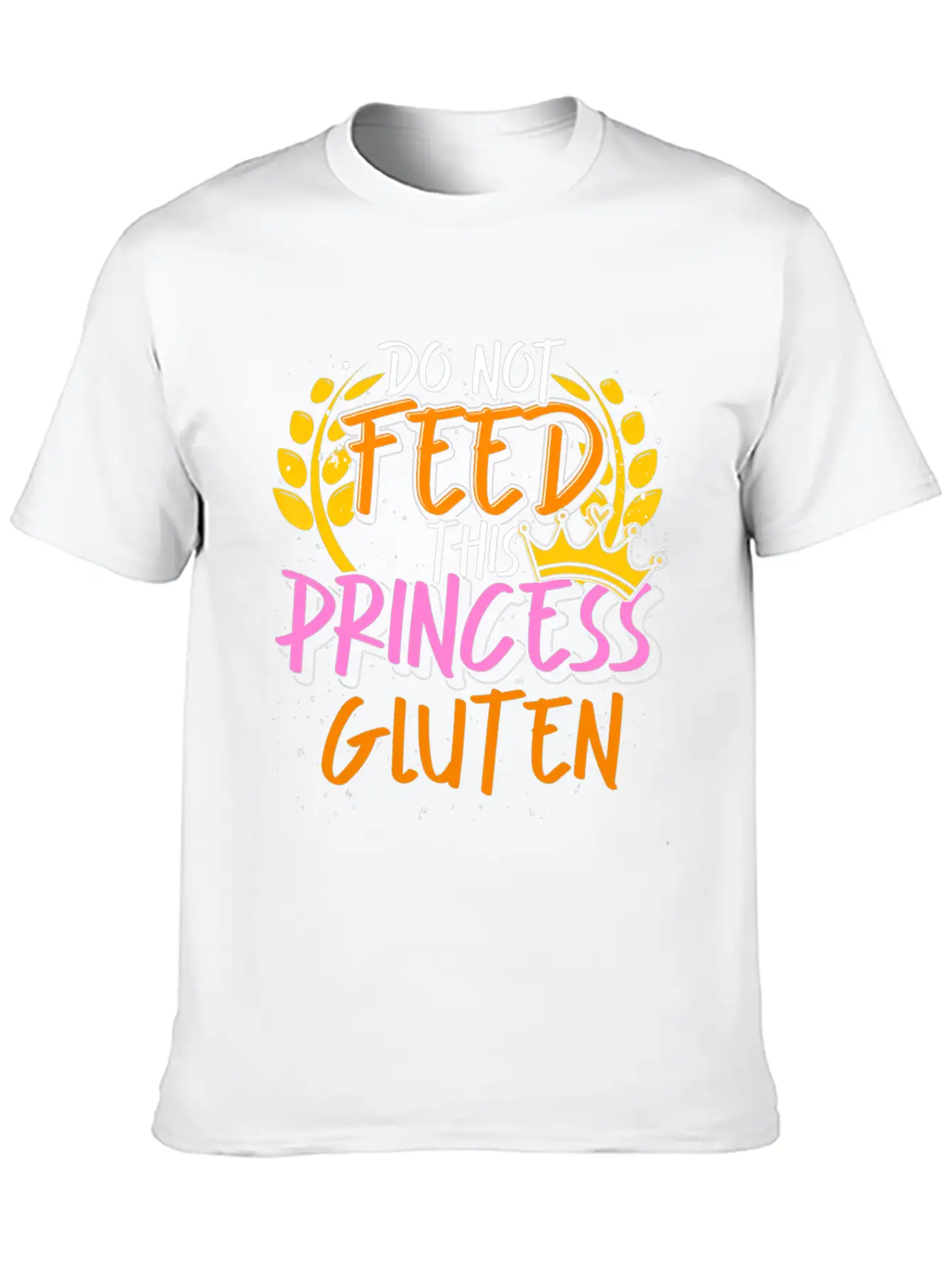 Food Allergy Gluten Intolerant Princess Funny Essential Cotton Tee For Daily Outfits – Unisex Style