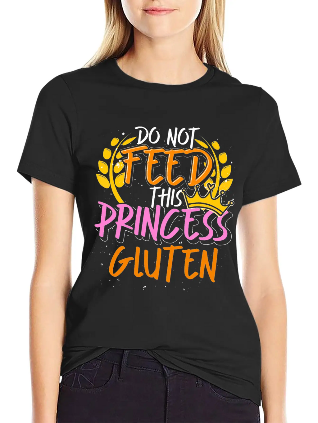 Food Allergy Gluten Intolerant Princess Funny Essential Cotton Tee For Daily Outfits – Unisex Style