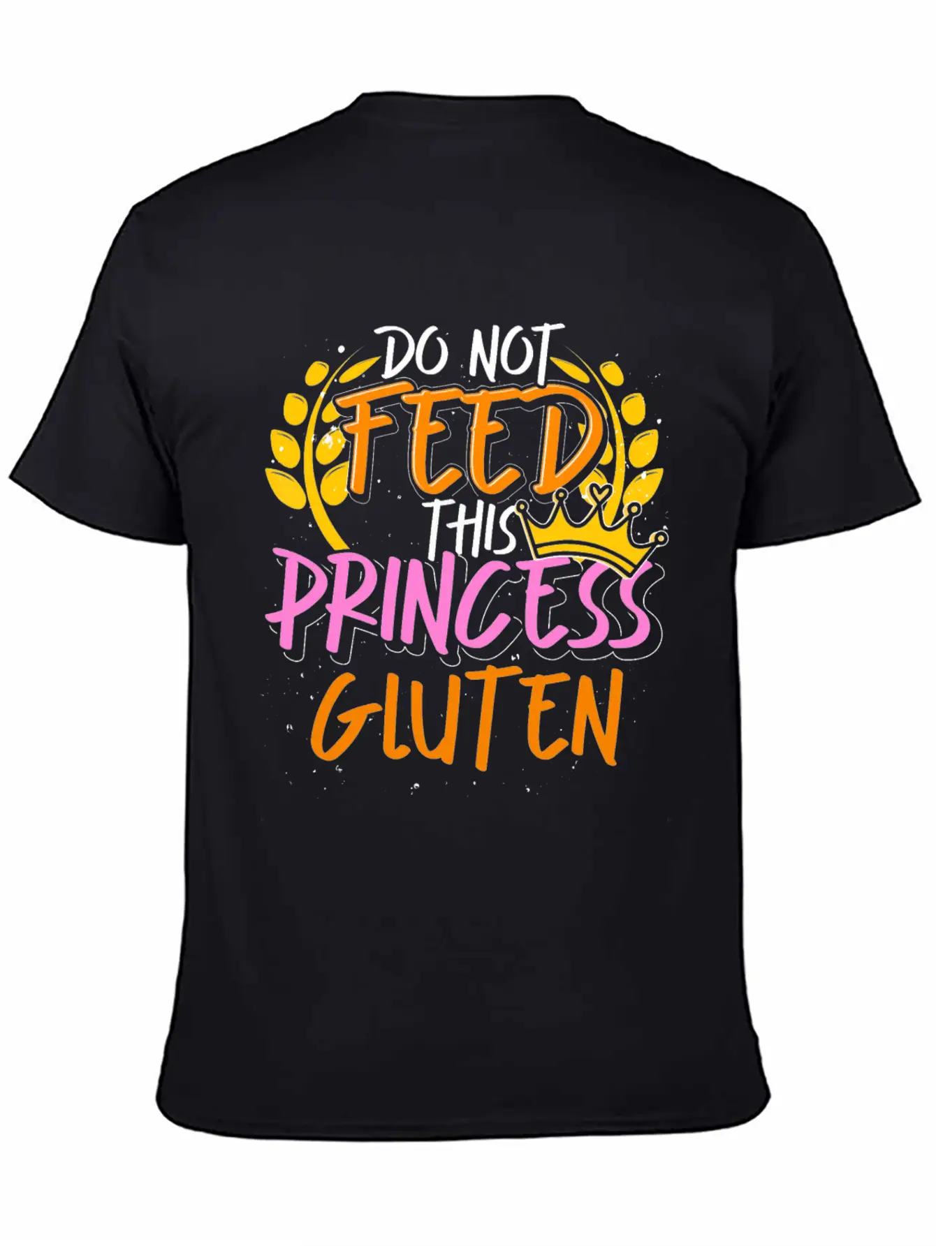 Food Allergy Gluten Intolerant Princess Funny Essential Cotton Tee For Daily Outfits – Unisex Style