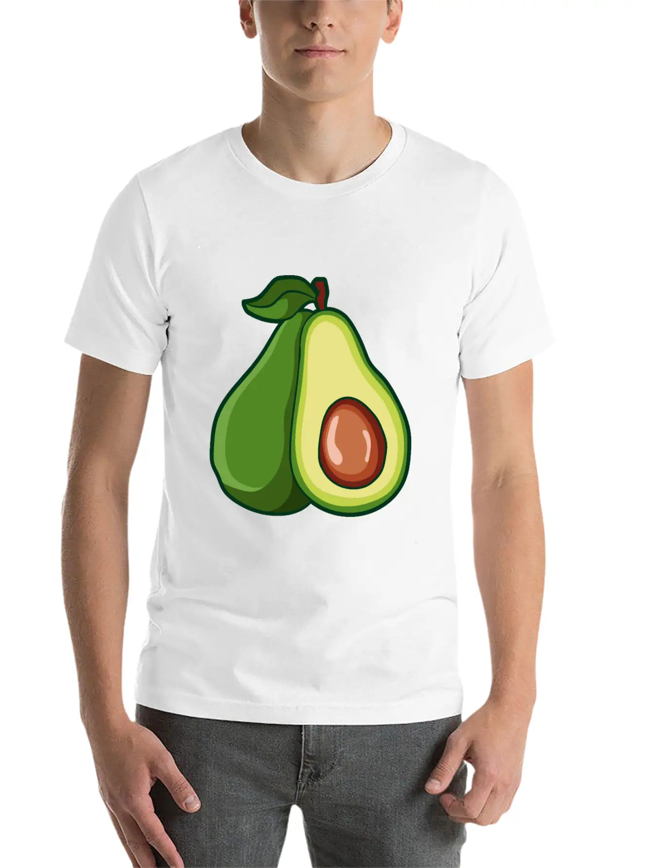 Food Unripe Avos Unisex Casual T-Shirt – Clean Design For Daily Comfort