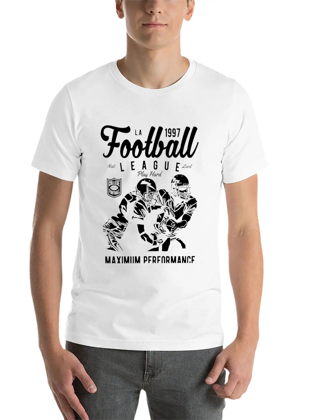 FOOTBALL LEAGUE Unisex Casual T-Shirt – Clean Design For Daily Comfort