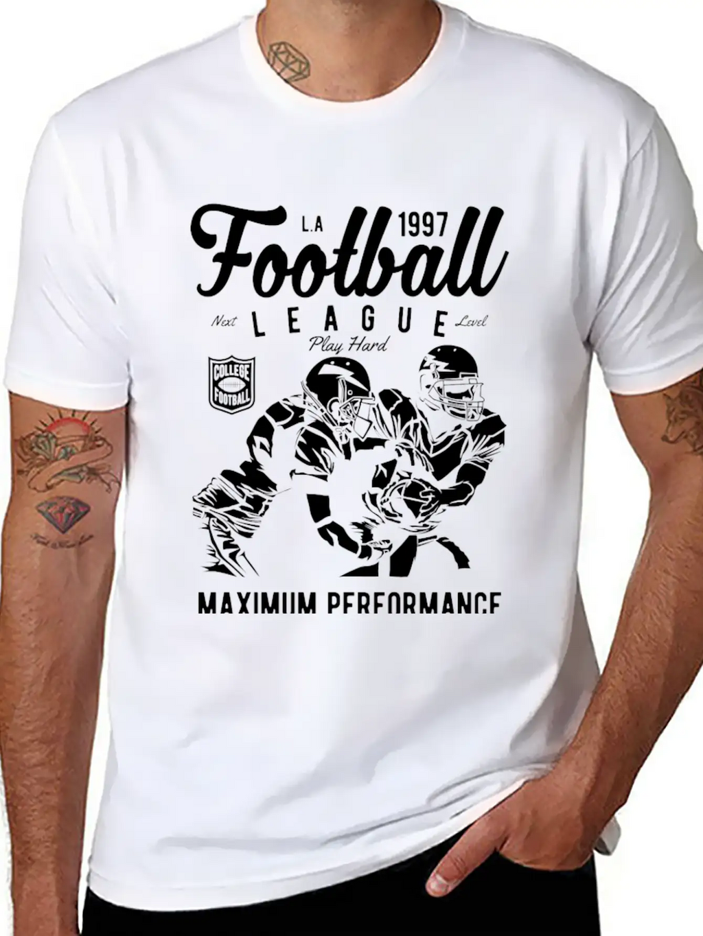 FOOTBALL LEAGUE Unisex Casual T-Shirt – Clean Design For Daily Comfort