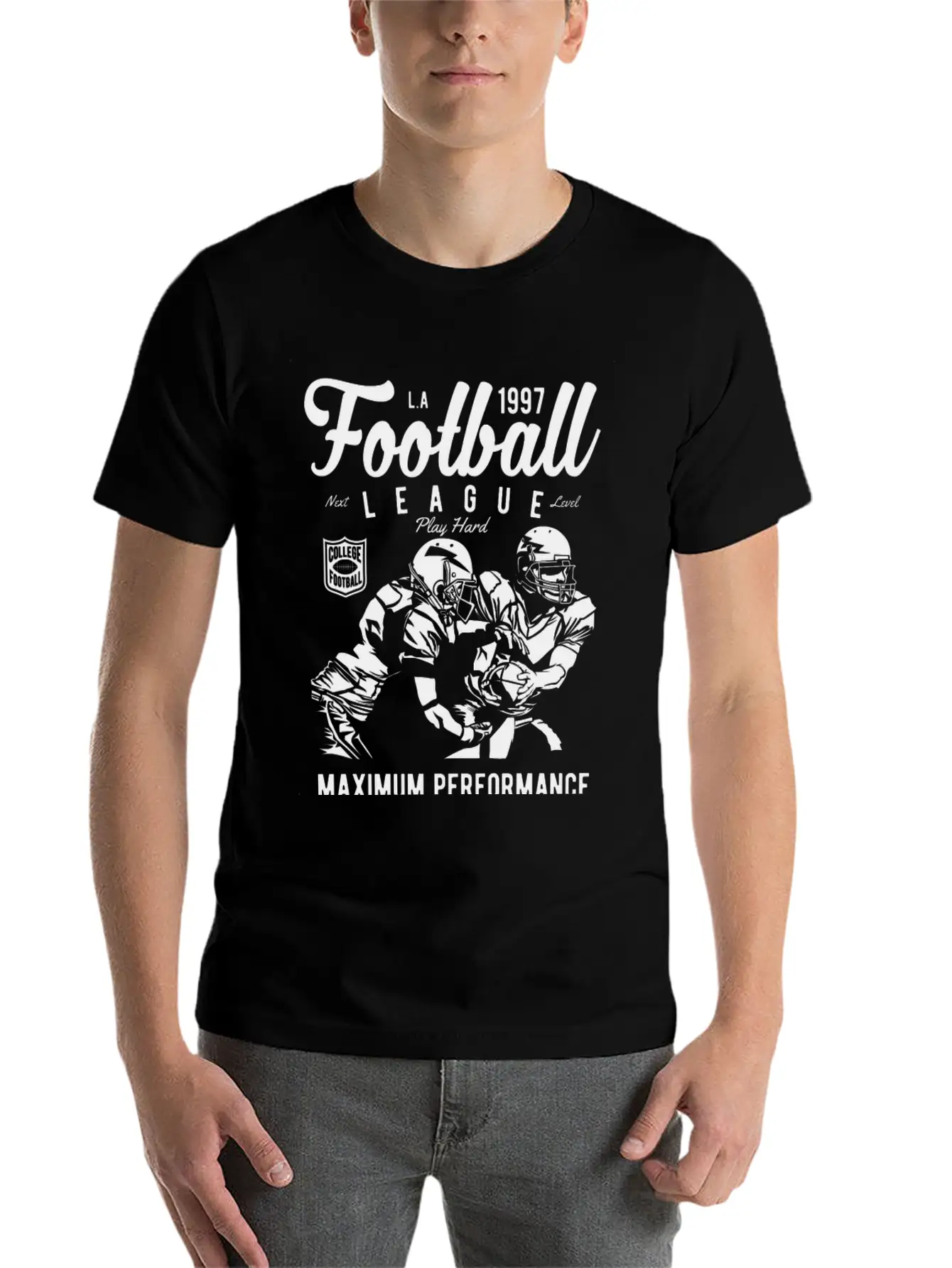 FOOTBALL LEAGUE Unisex Casual T-Shirt – Clean Design For Daily Comfort
