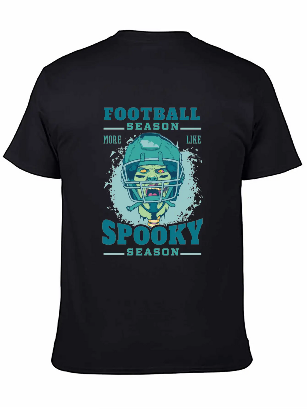 Football Season Spooky Season Zombie Football Seas Essential Cotton Tee For Daily Outfits – Unisex Style