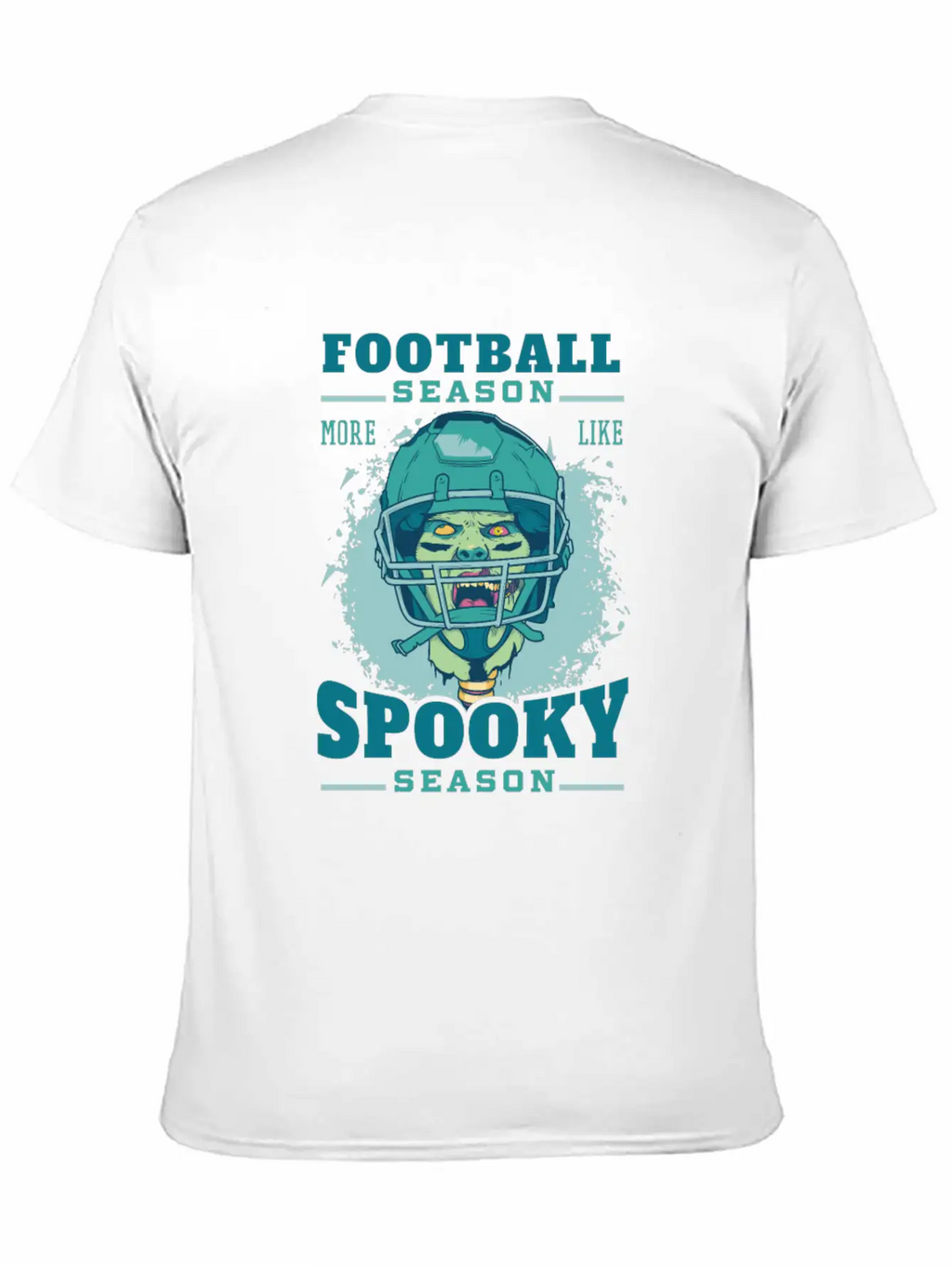 Football Season Spooky Season Zombie Football Seas Essential Cotton Tee For Daily Outfits – Unisex Style