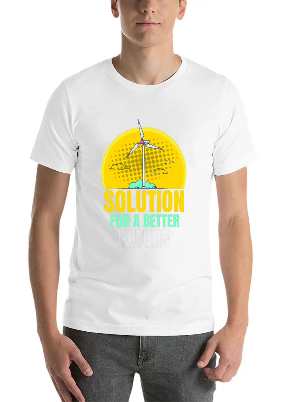 For A Better Future Wind Power Wind Essential Cotton Tee For Daily Outfits – Unisex Style
