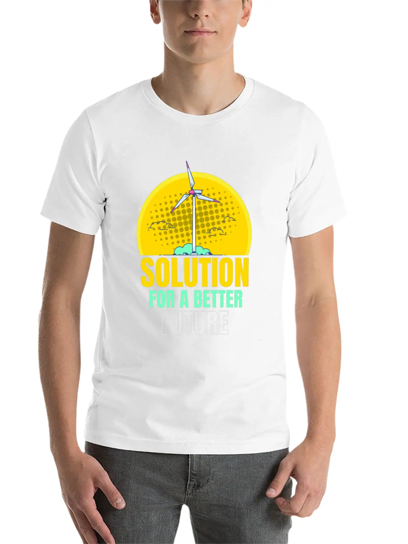 For A Better Future Wind Power Wind Essential Cotton Tee For Daily Outfits – Unisex Style
