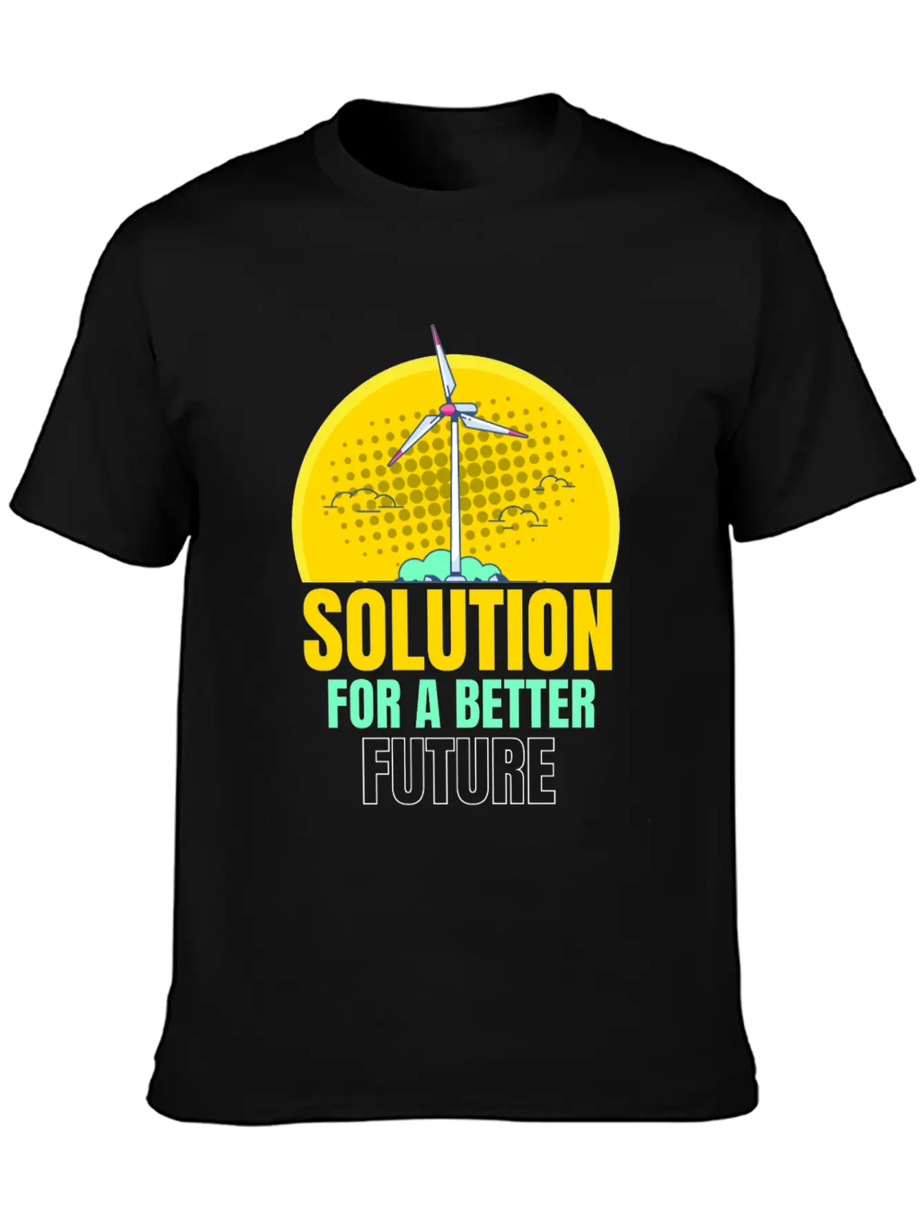 For A Better Future Wind Power Wind Essential Cotton Tee For Daily Outfits – Unisex Style