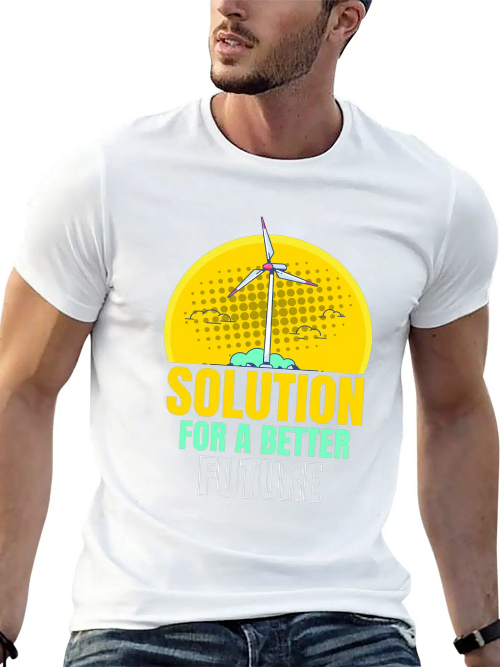 For A Better Future Wind Power Wind Essential Cotton Tee For Daily Outfits – Unisex Style