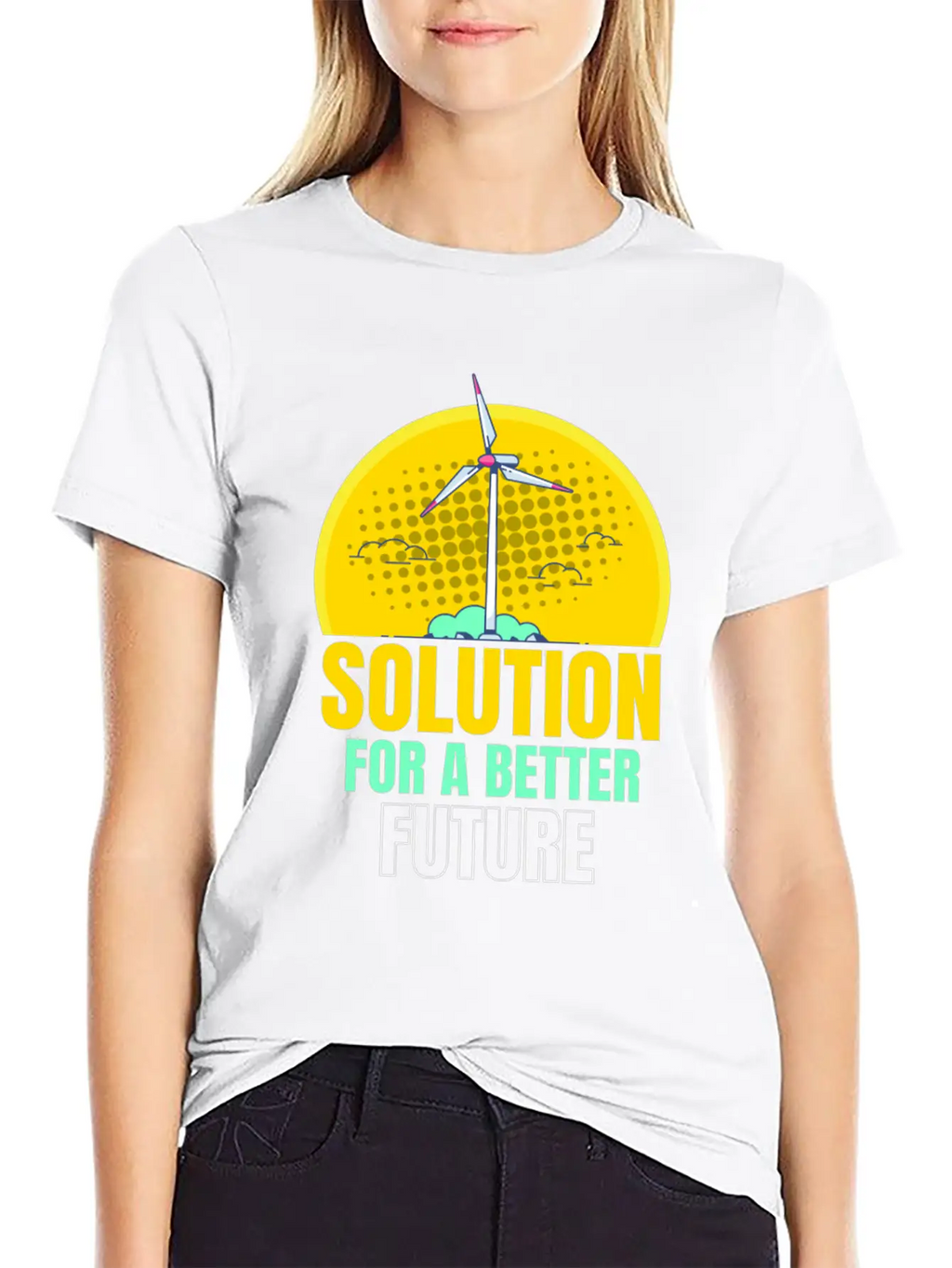 For A Better Future Wind Power Wind Essential Cotton Tee For Daily Outfits – Unisex Style