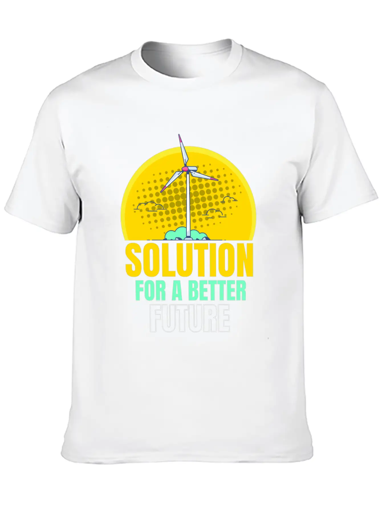 For A Better Future Wind Power Wind Essential Cotton Tee For Daily Outfits – Unisex Style