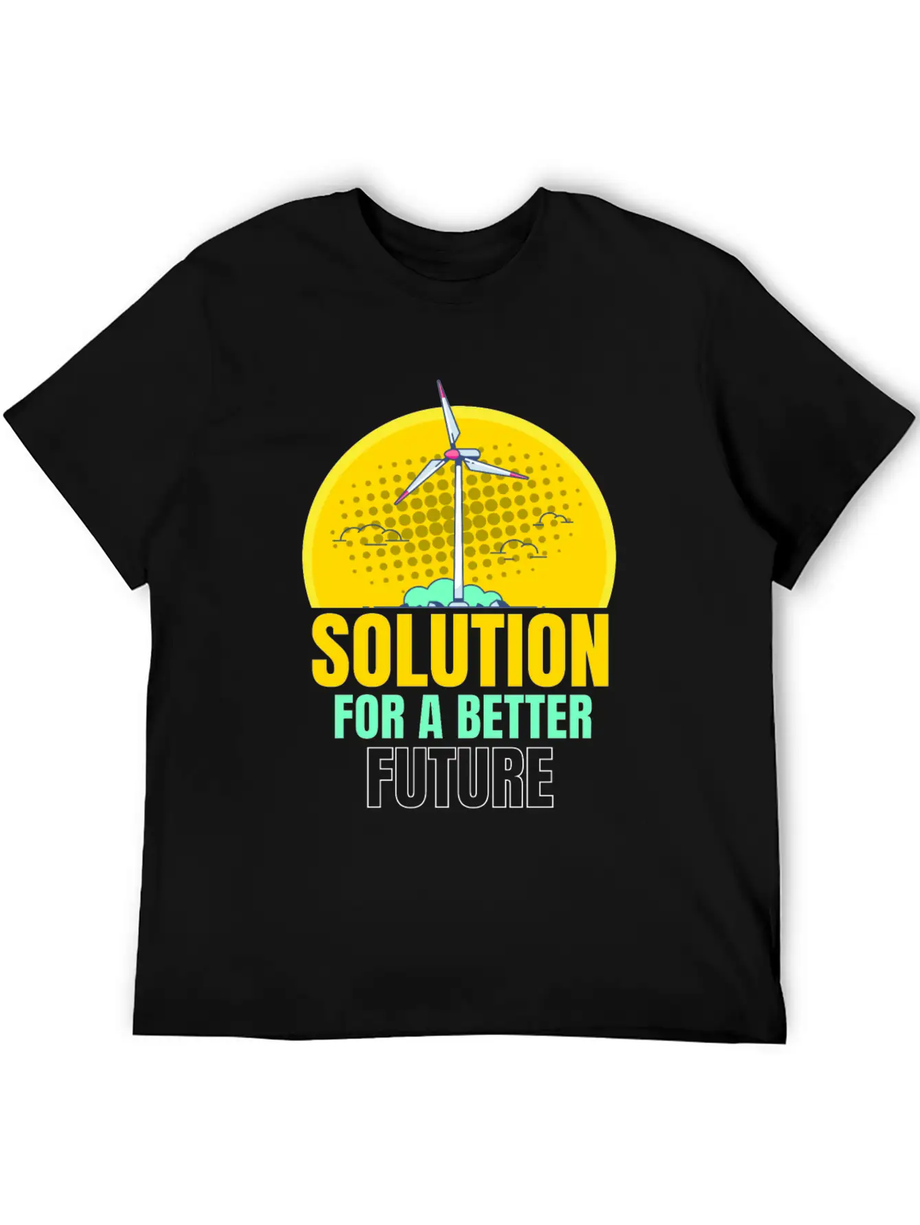 For A Better Future Wind Power Wind Essential Cotton Tee For Daily Outfits – Unisex Style