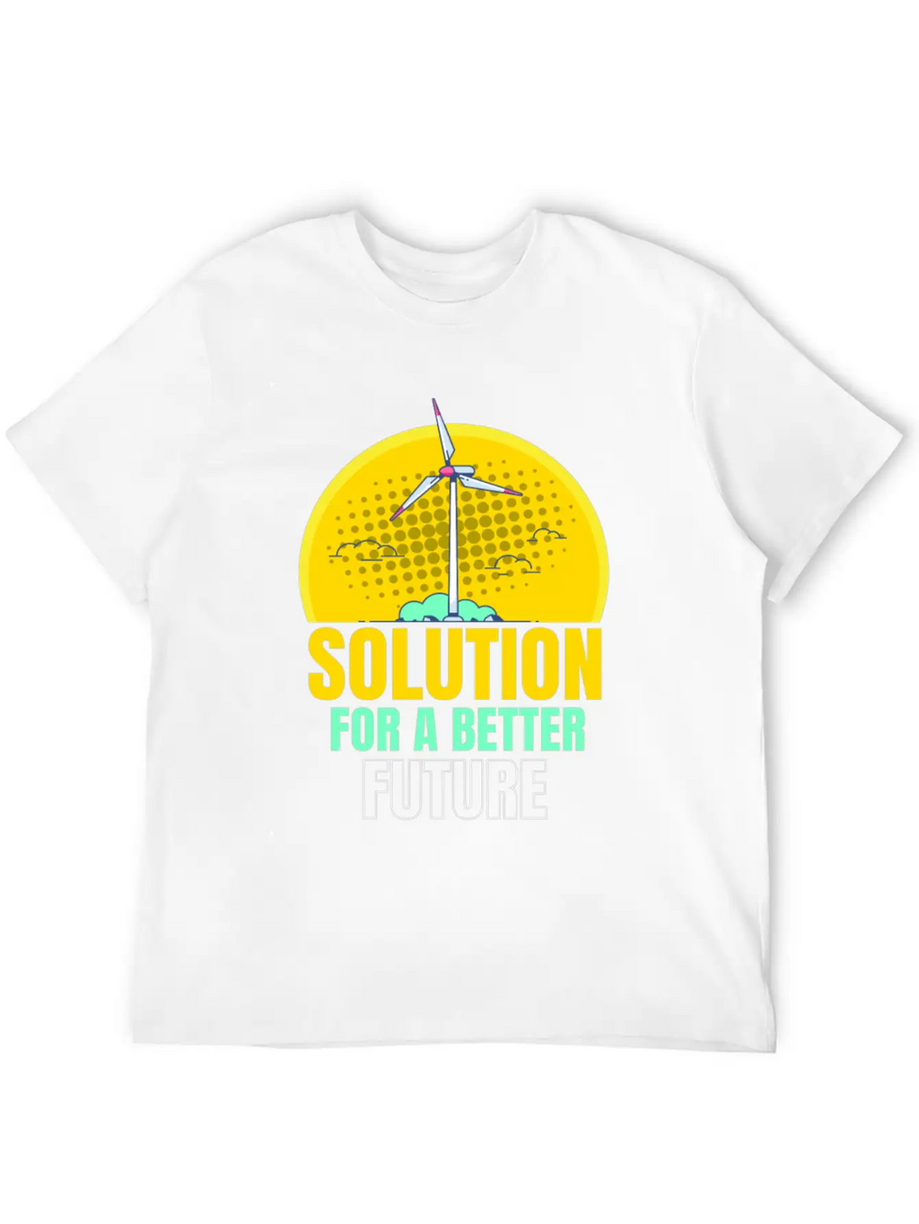 For A Better Future Wind Power Wind Essential Cotton Tee For Daily Outfits – Unisex Style
