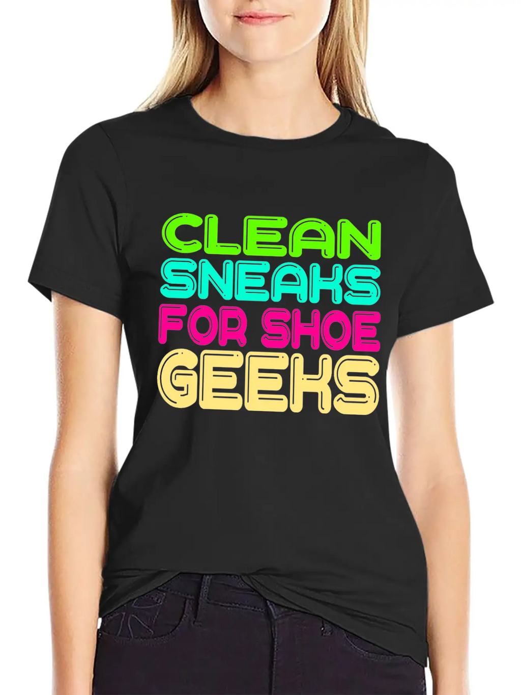 For Clean Shoes Freaks "Clean Sneaks For Shoe Unisex Short Sleeve Soft Cotton T-Shirt – Casual Everyday Wear