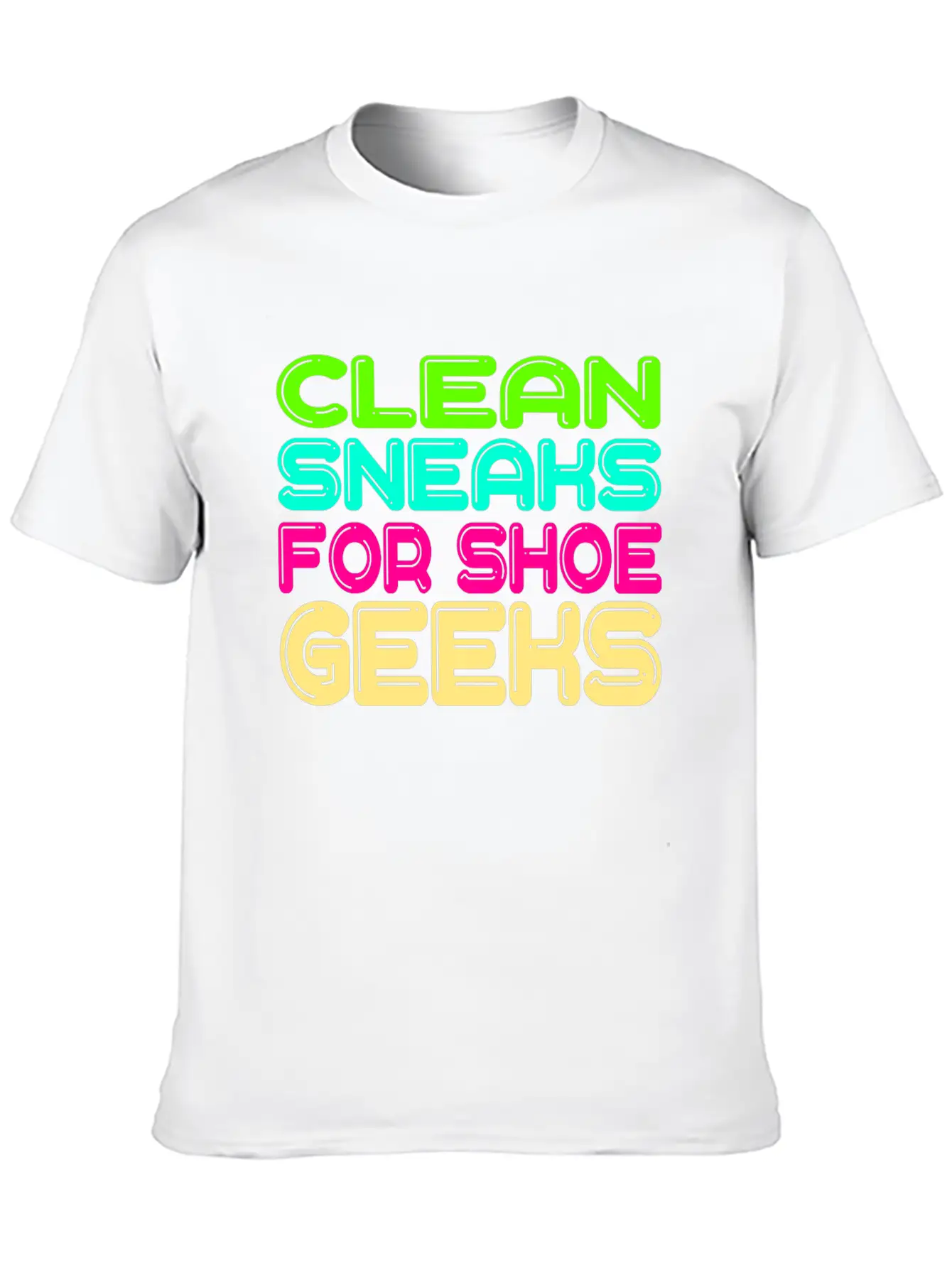 For Clean Shoes Freaks "Clean Sneaks For Shoe Unisex Short Sleeve Soft Cotton T-Shirt – Casual Everyday Wear