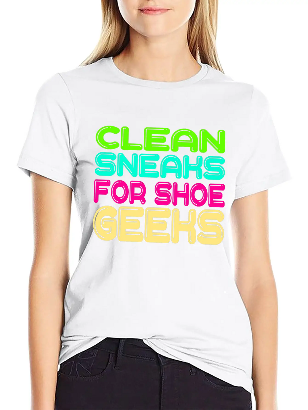 For Clean Shoes Freaks "Clean Sneaks For Shoe Unisex Short Sleeve Soft Cotton T-Shirt – Casual Everyday Wear