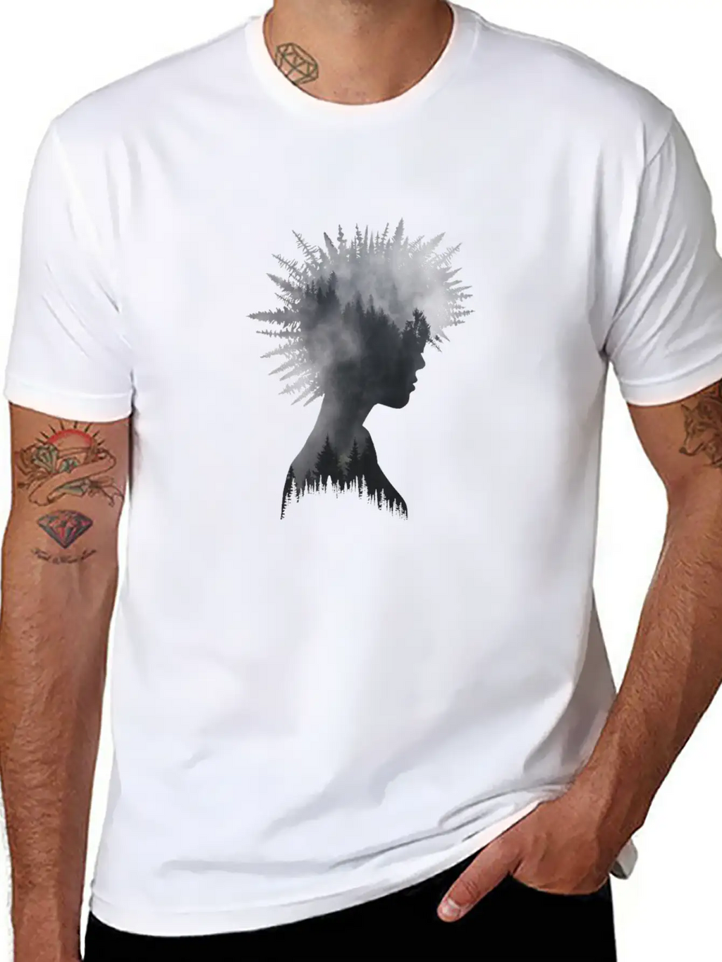 Forest Girl Unisex Casual T-Shirt – Clean Design For Daily Comfort