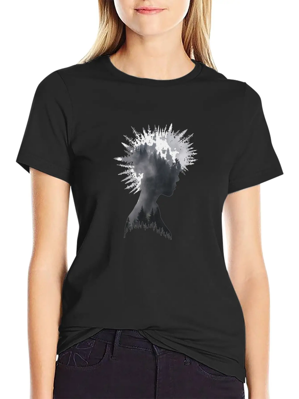 Forest Girl Unisex Casual T-Shirt – Clean Design For Daily Comfort