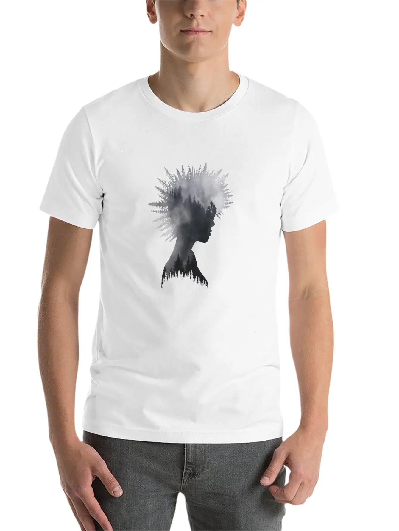 Forest Girl Unisex Casual T-Shirt – Clean Design For Daily Comfort