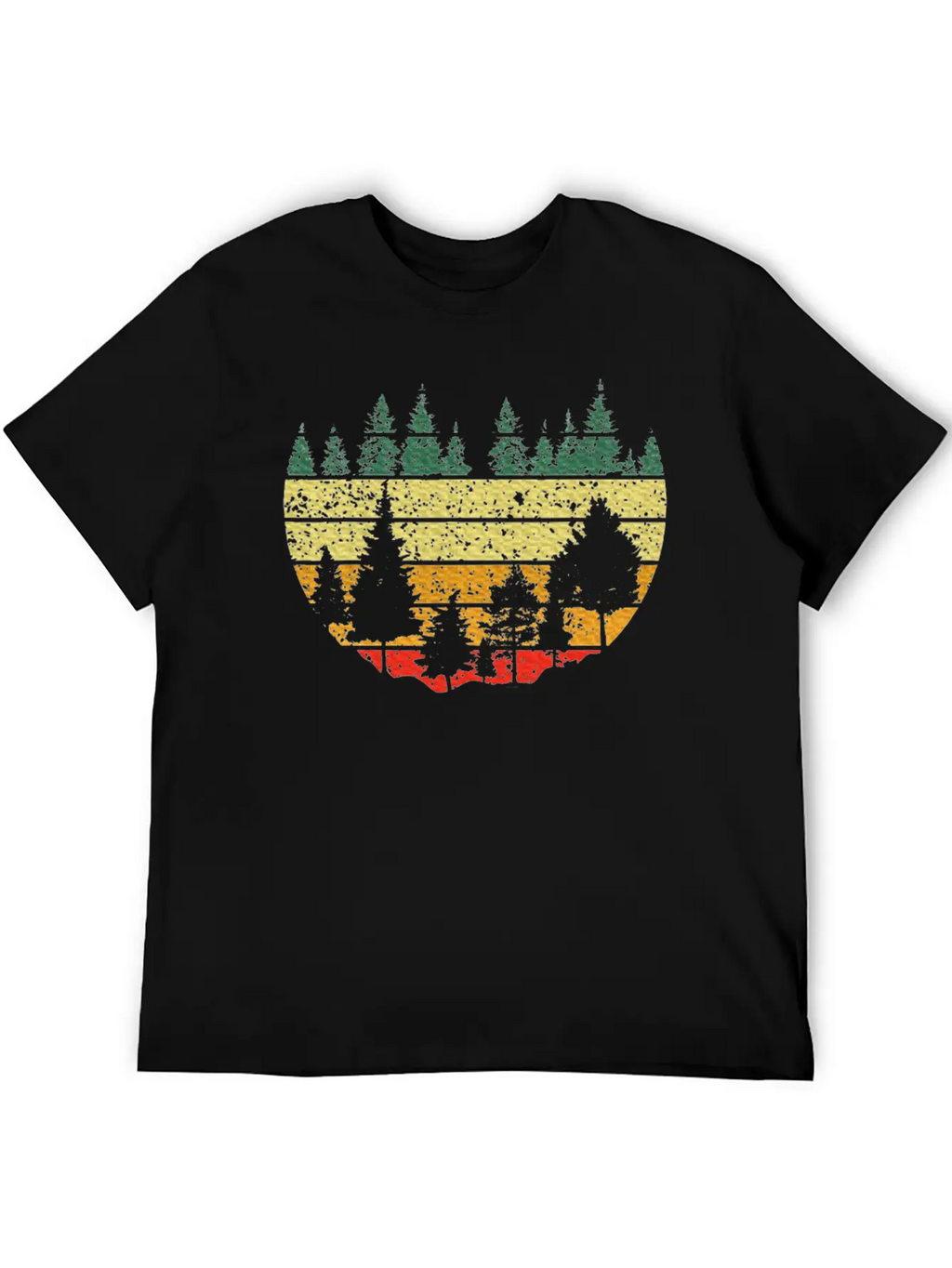 Forest Light Outdoor Nature Trees Forest Stylish Everyday T-Shirt – Unisex Basic Cotton Tee