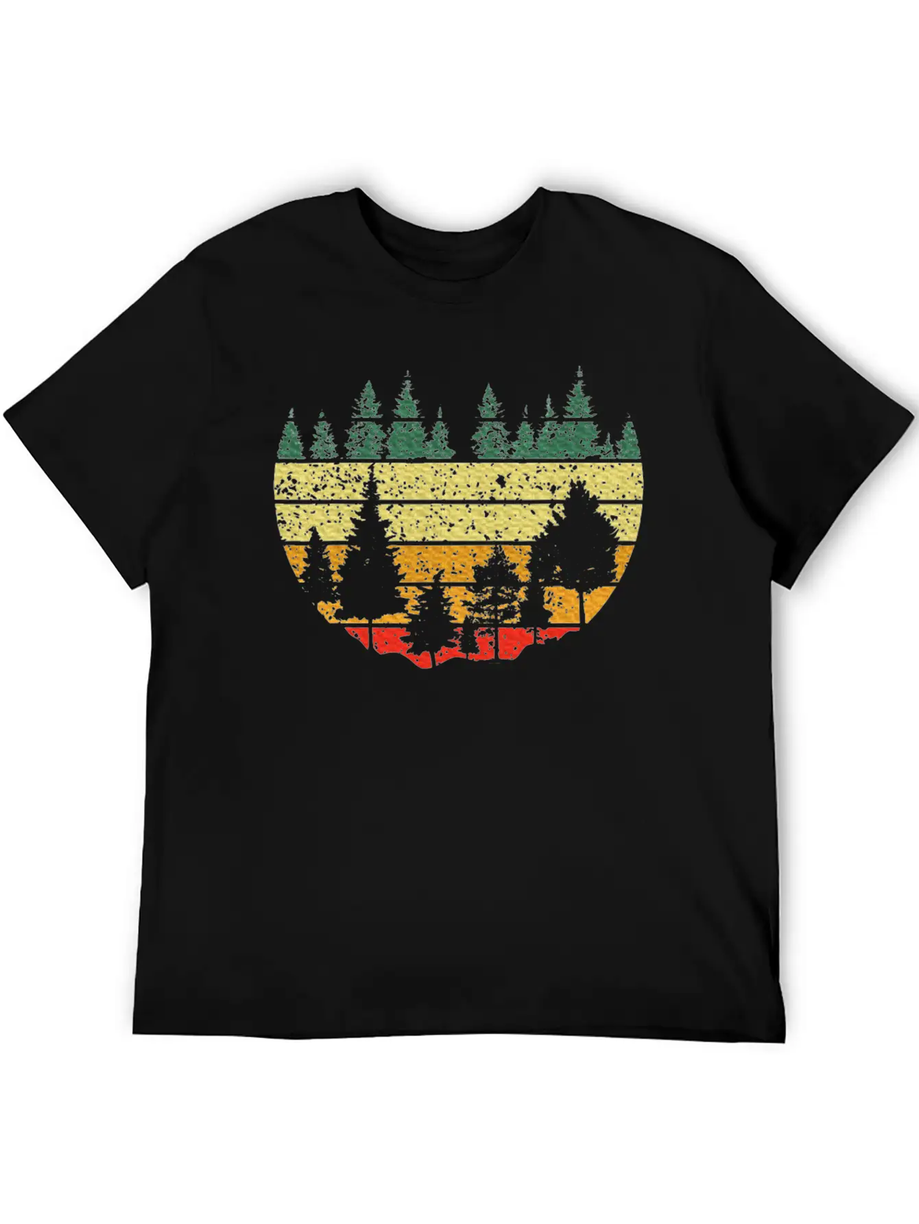 Forest Light Outdoor Nature Trees Forest Stylish Everyday T-Shirt – Unisex Basic Cotton Tee