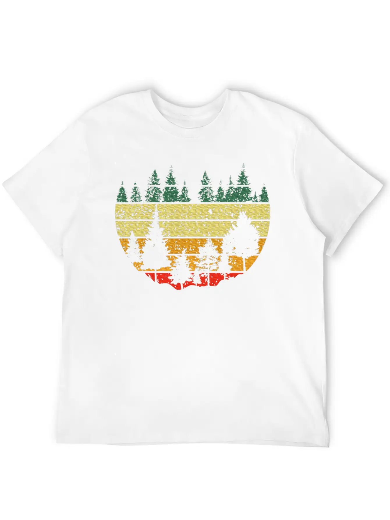 Forest Light Outdoor Nature Trees Forest Stylish Everyday T-Shirt – Unisex Basic Cotton Tee