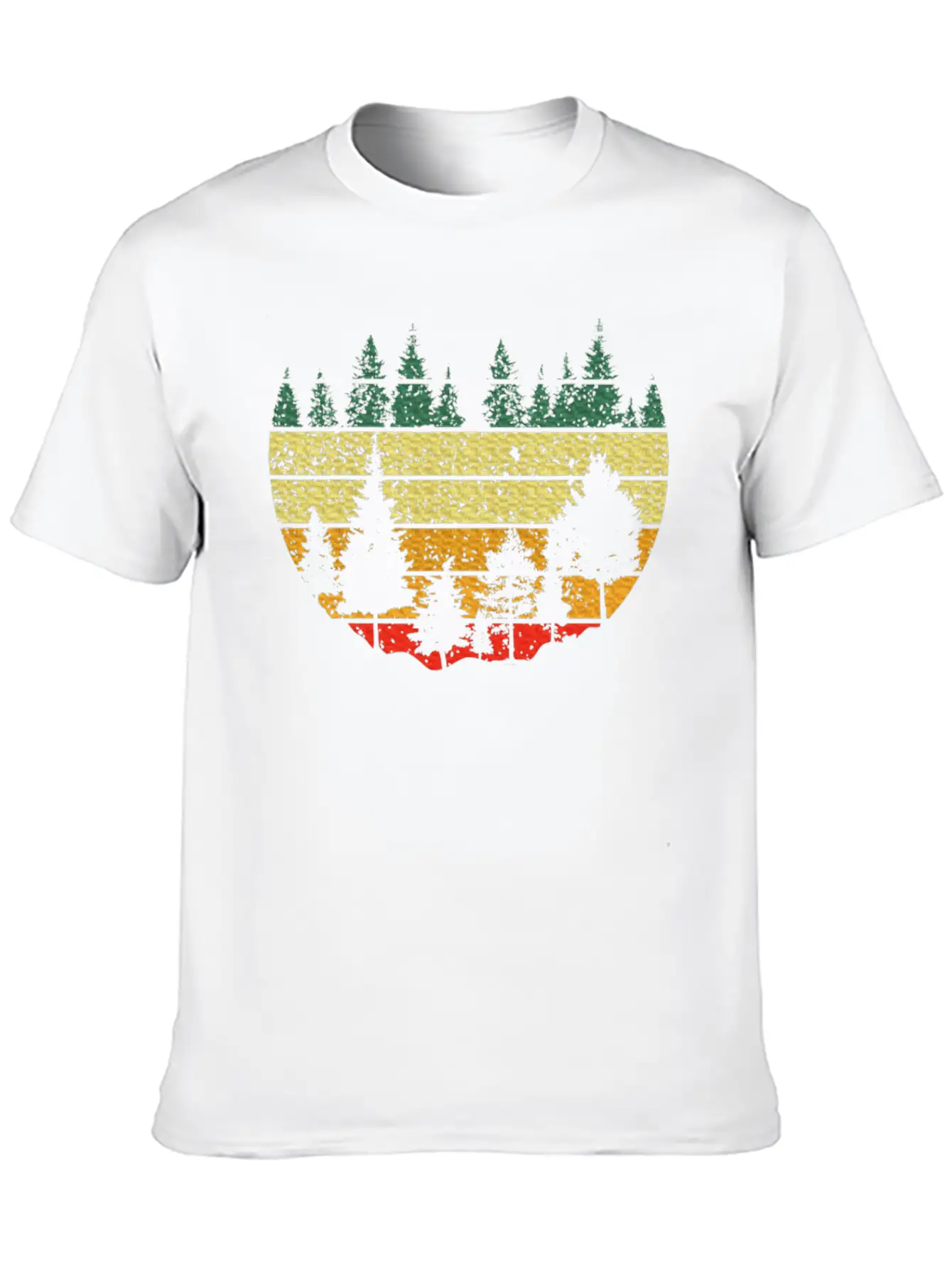 Forest Light Outdoor Nature Trees Forest Stylish Everyday T-Shirt – Unisex Basic Cotton Tee