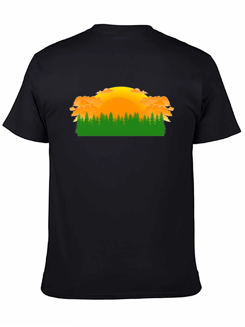 Forest Sunrise Unisex Casual T-Shirt – Clean Design For Daily Comfort