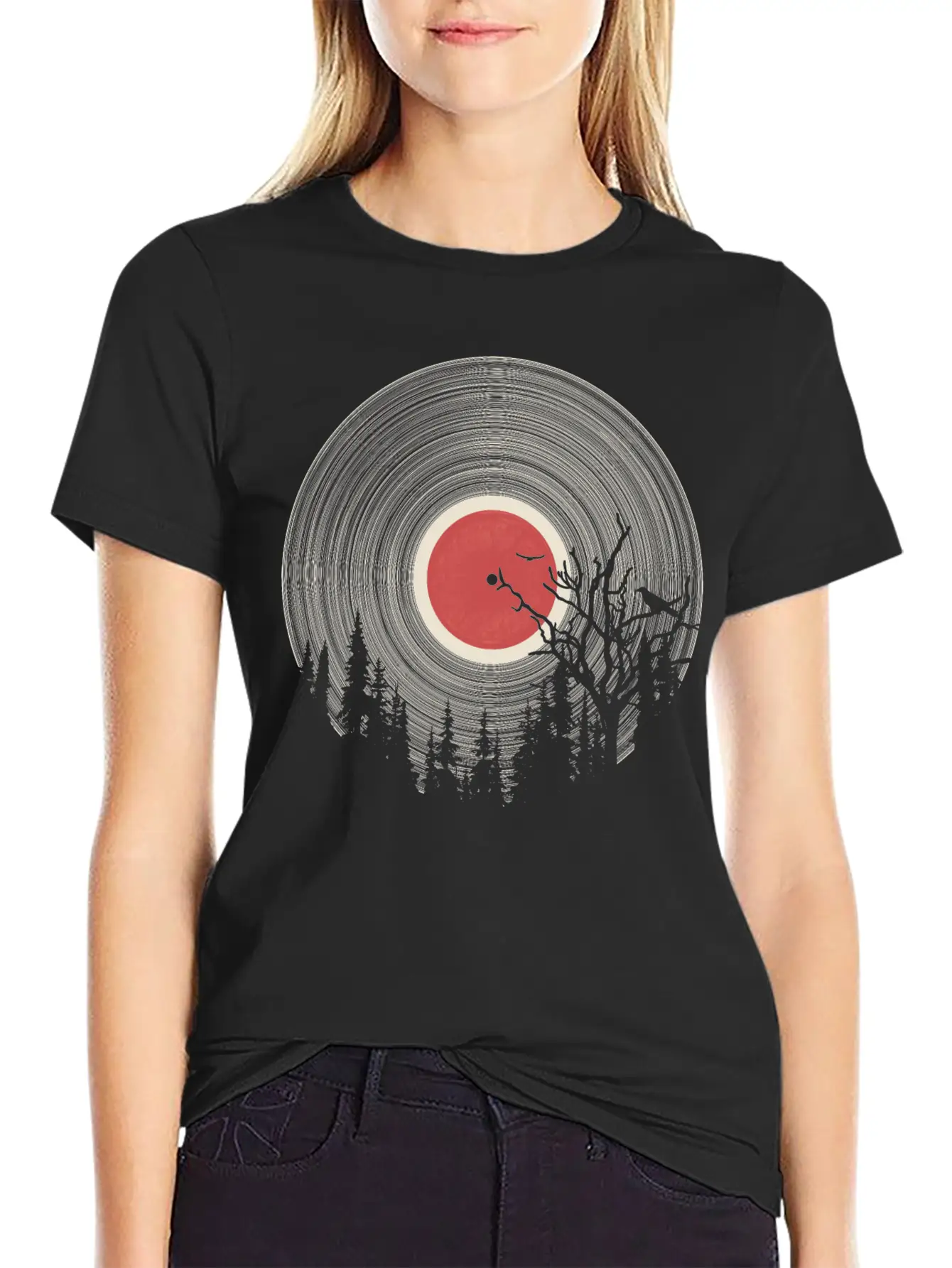 Forest Vinyl Breathable Soft Cotton T-Shirt – Timeless Casual Look